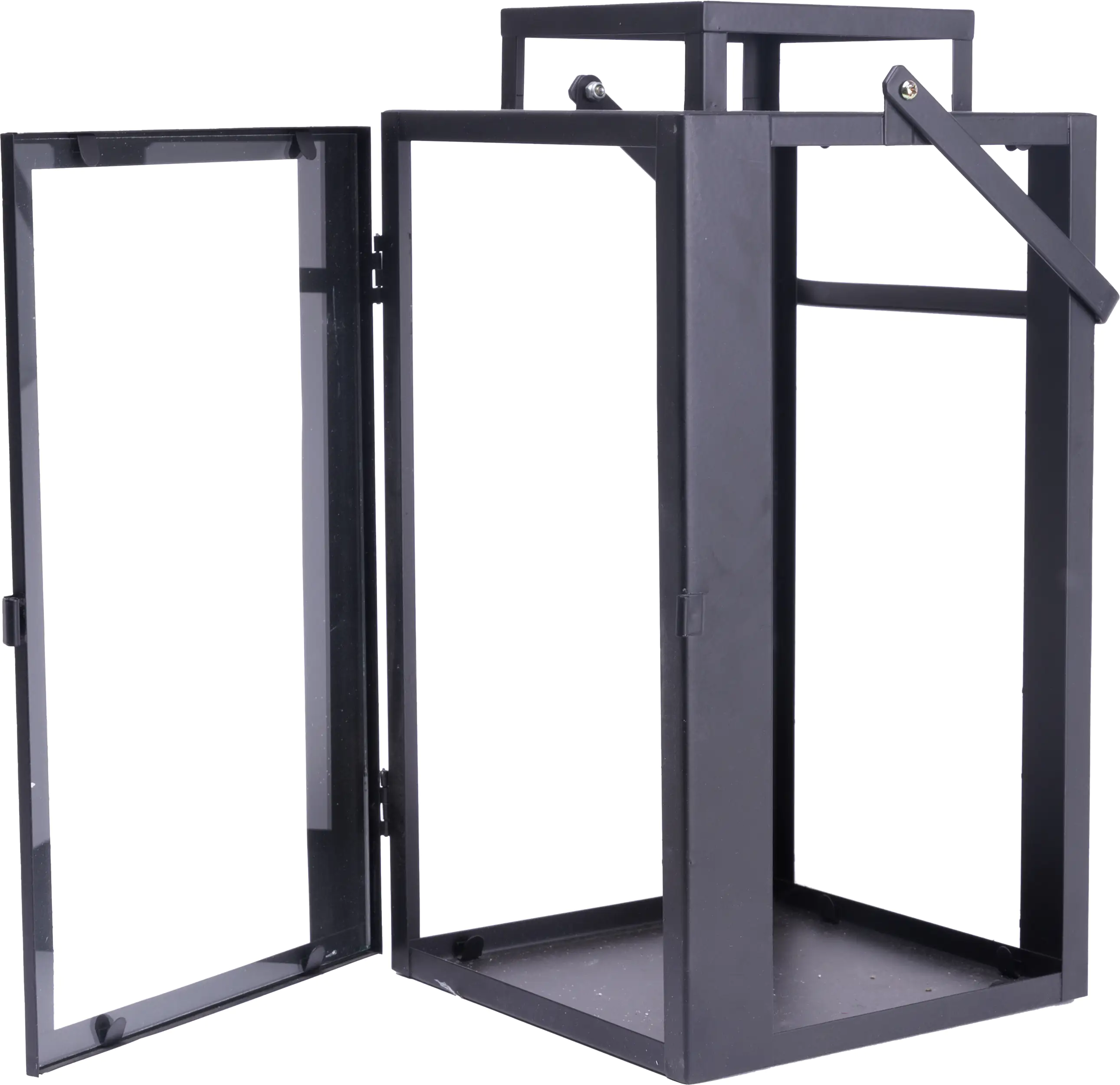 TrendLine Laterne Metall 36 x 19 cm schwarz