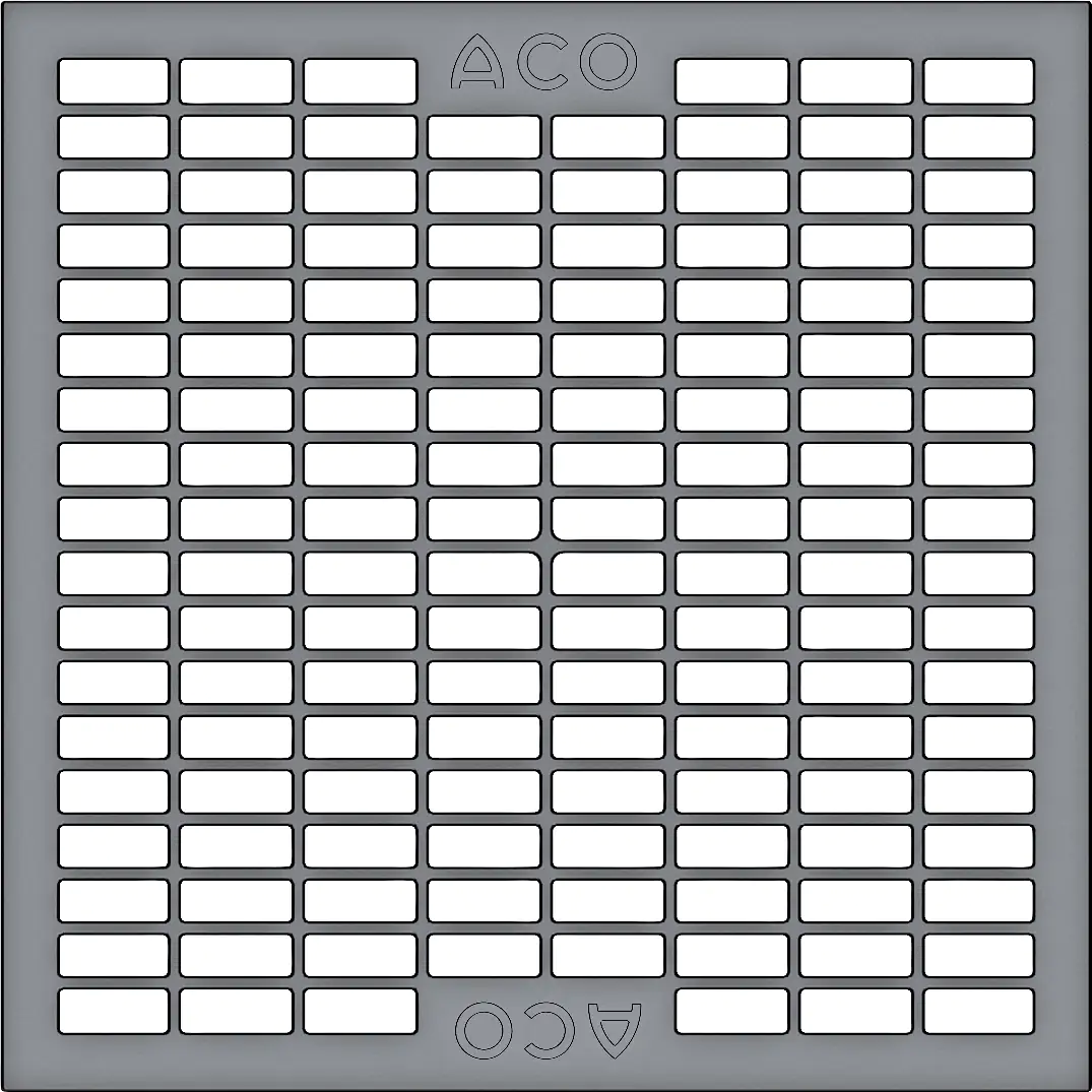 ACO Self Maschenrost für Hofablauf 25 x 25 cm grau ACO Self Maschenrost für Hofablauf 25 x 25 cm grau
