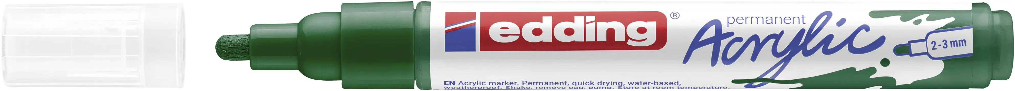 edding 5100 Acrylmarker medium moosgrün  2 - 3 mm