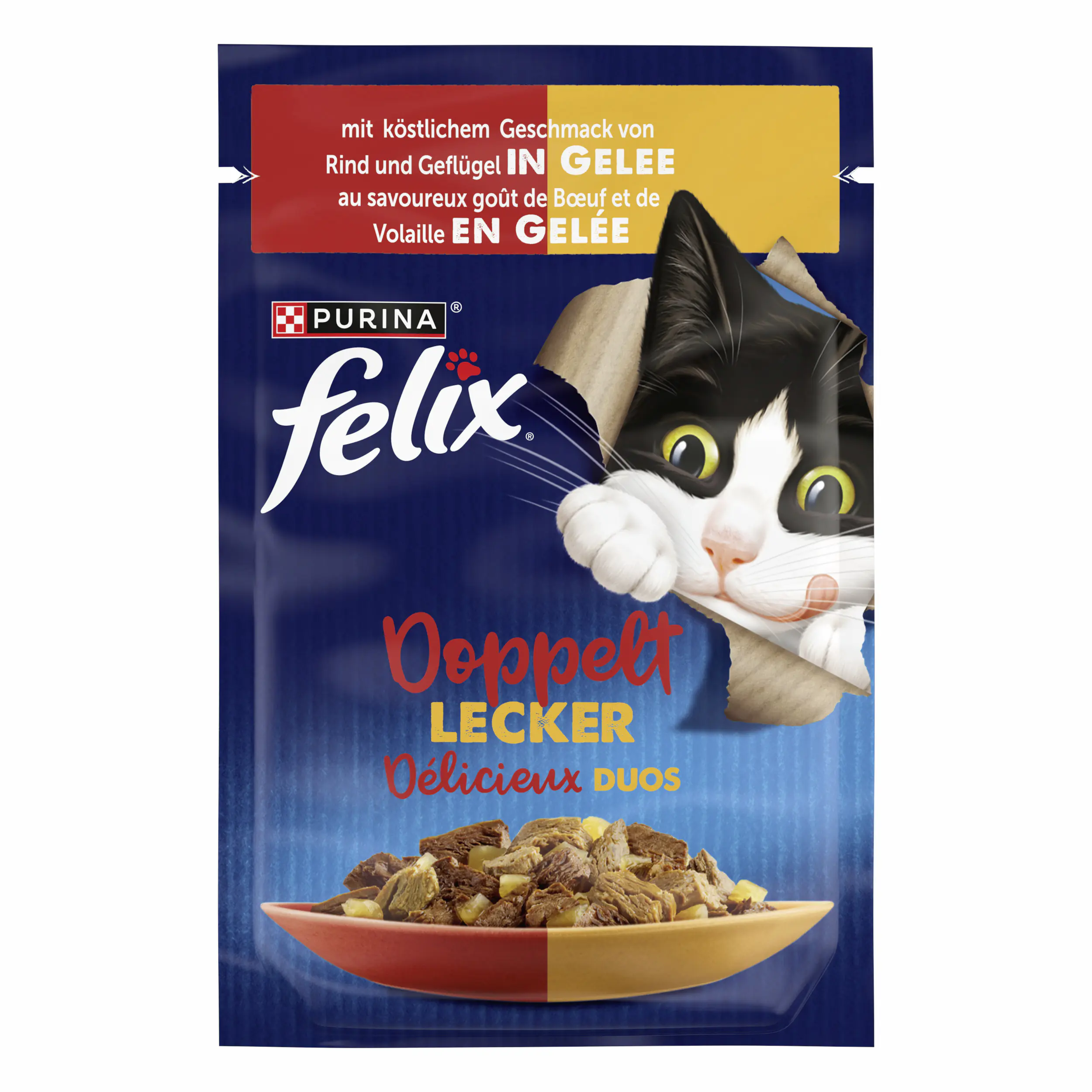 Felix So gut wie es aussieht Doppelt Lecker Rind und Geflügel 85 g