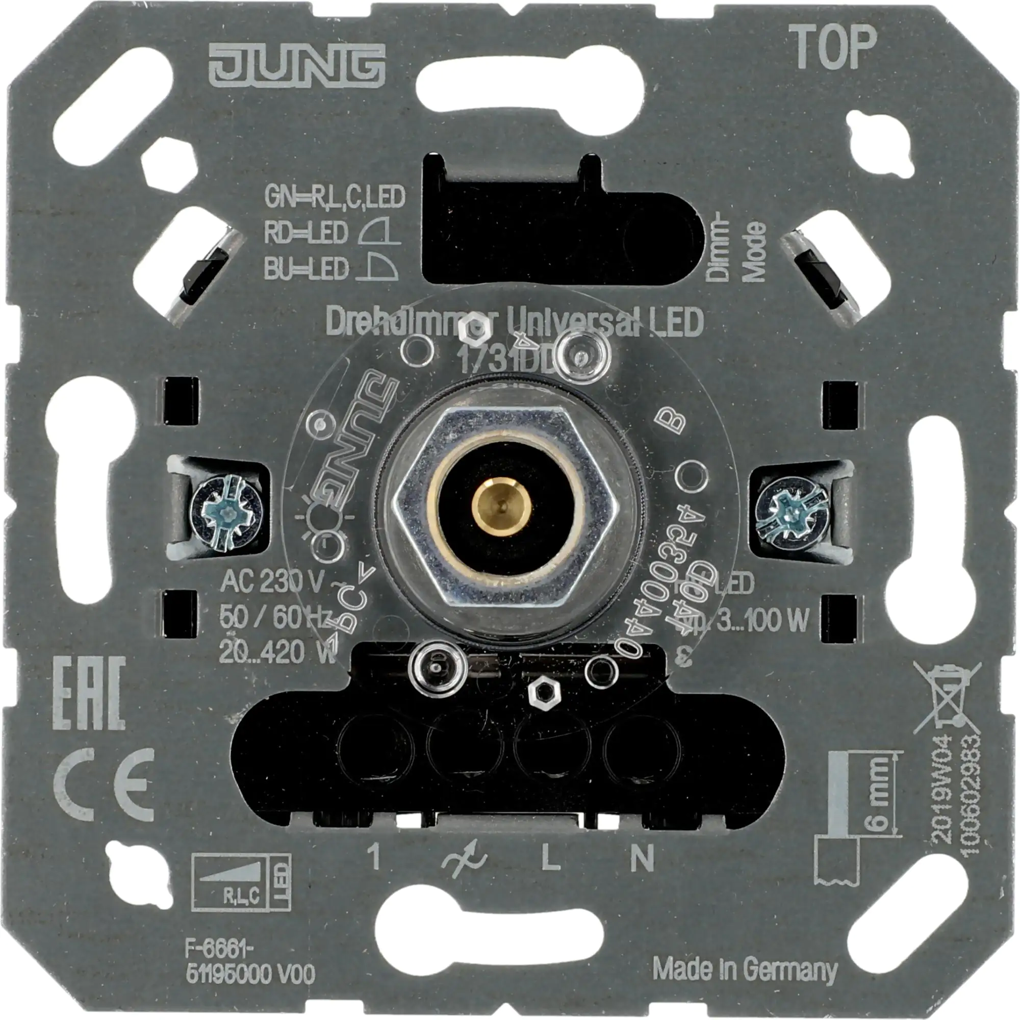Jung LED Dimmer DrehAusschalter, 1731DD kaufen Globus Baumarkt