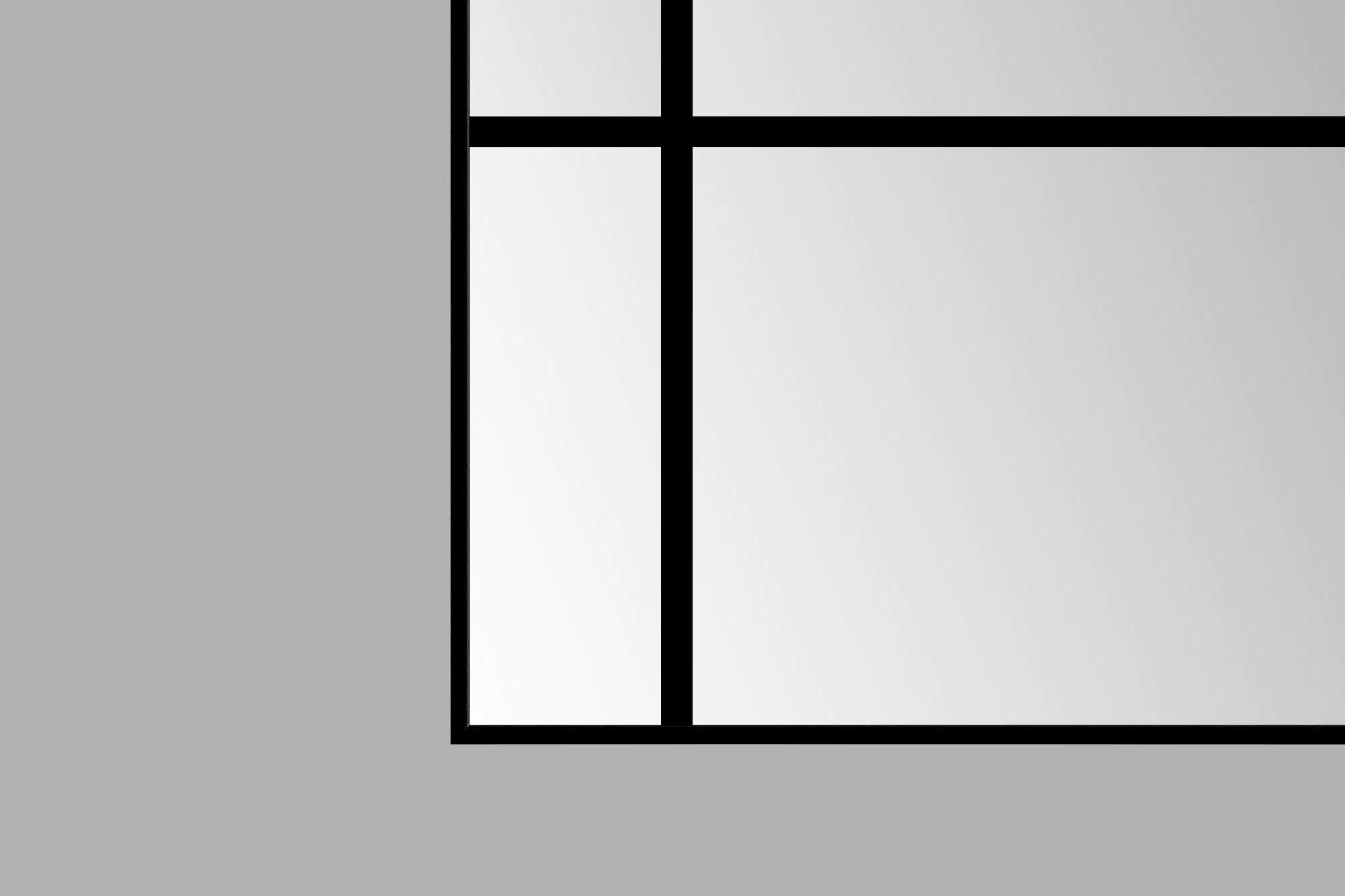 DSK Design Spiegel Black Loftstyle 60x120 cm, schwarz