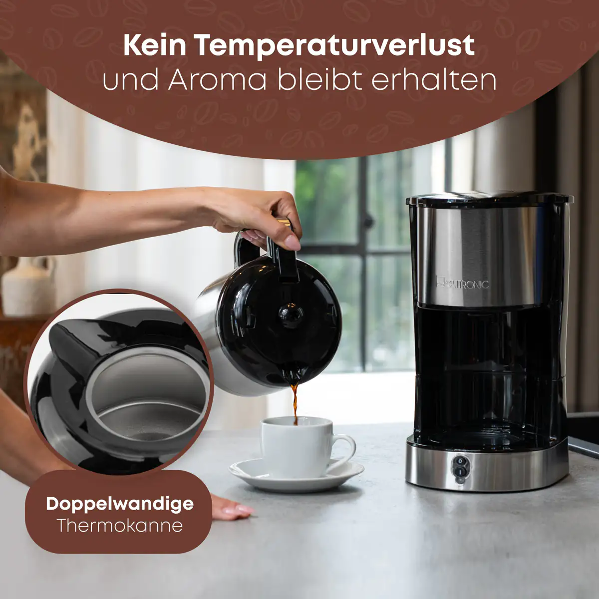 Clatronic Thermo-Kaffemaschine KA 3805