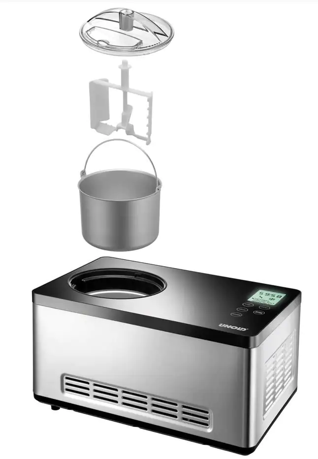 4011689488450 Unold Eismaschine Gusto Kompressor für 2,0 l Eiscreme Timer