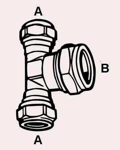 Cornat Klemmring T-Stück Ø 15 / Ø 22 mm