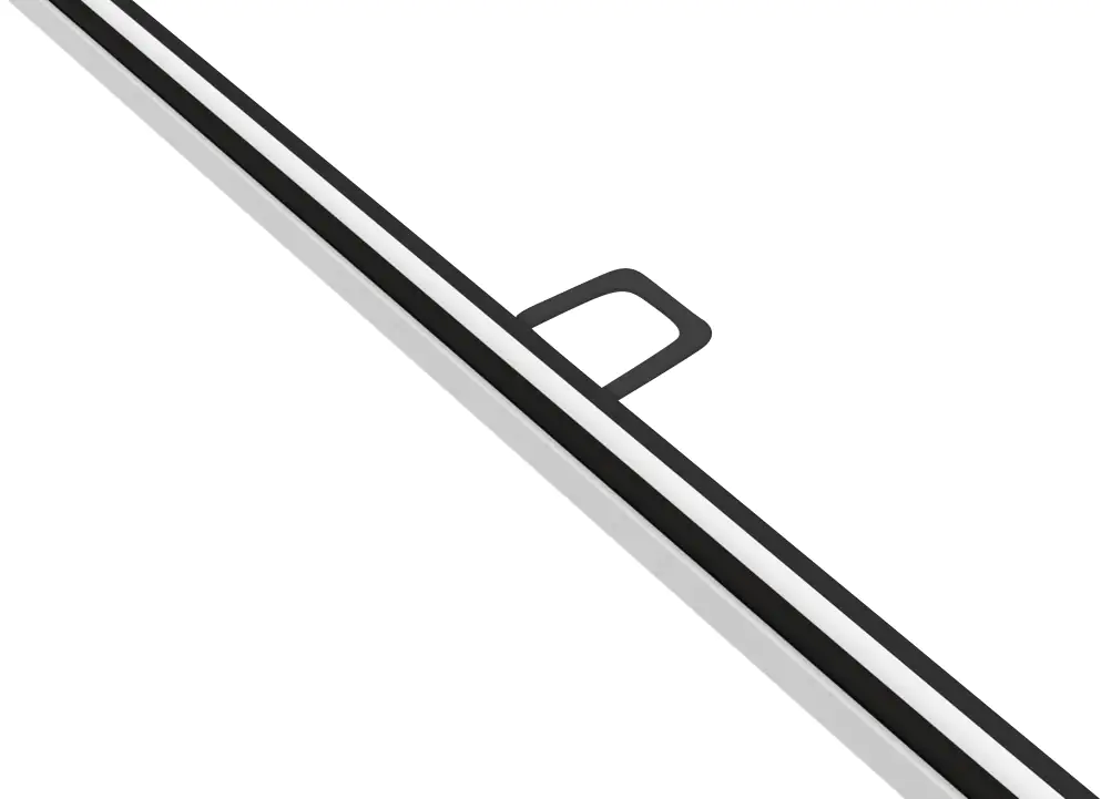 TrendLine Fliegenschutz-Fenster 120 x 150 cm schwarz/weiß kürzbar