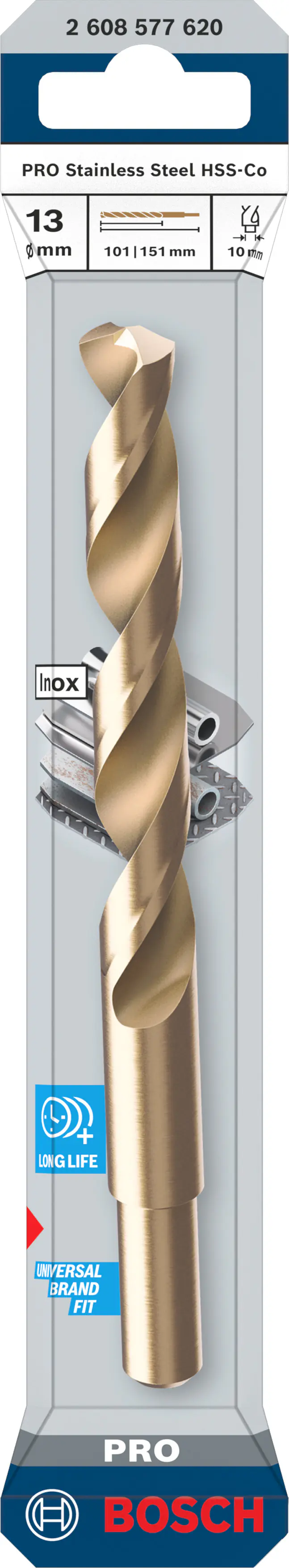 Bosch PRO Metallspiralbohrer Stainless Steel HSS-Co Ø 13 mm