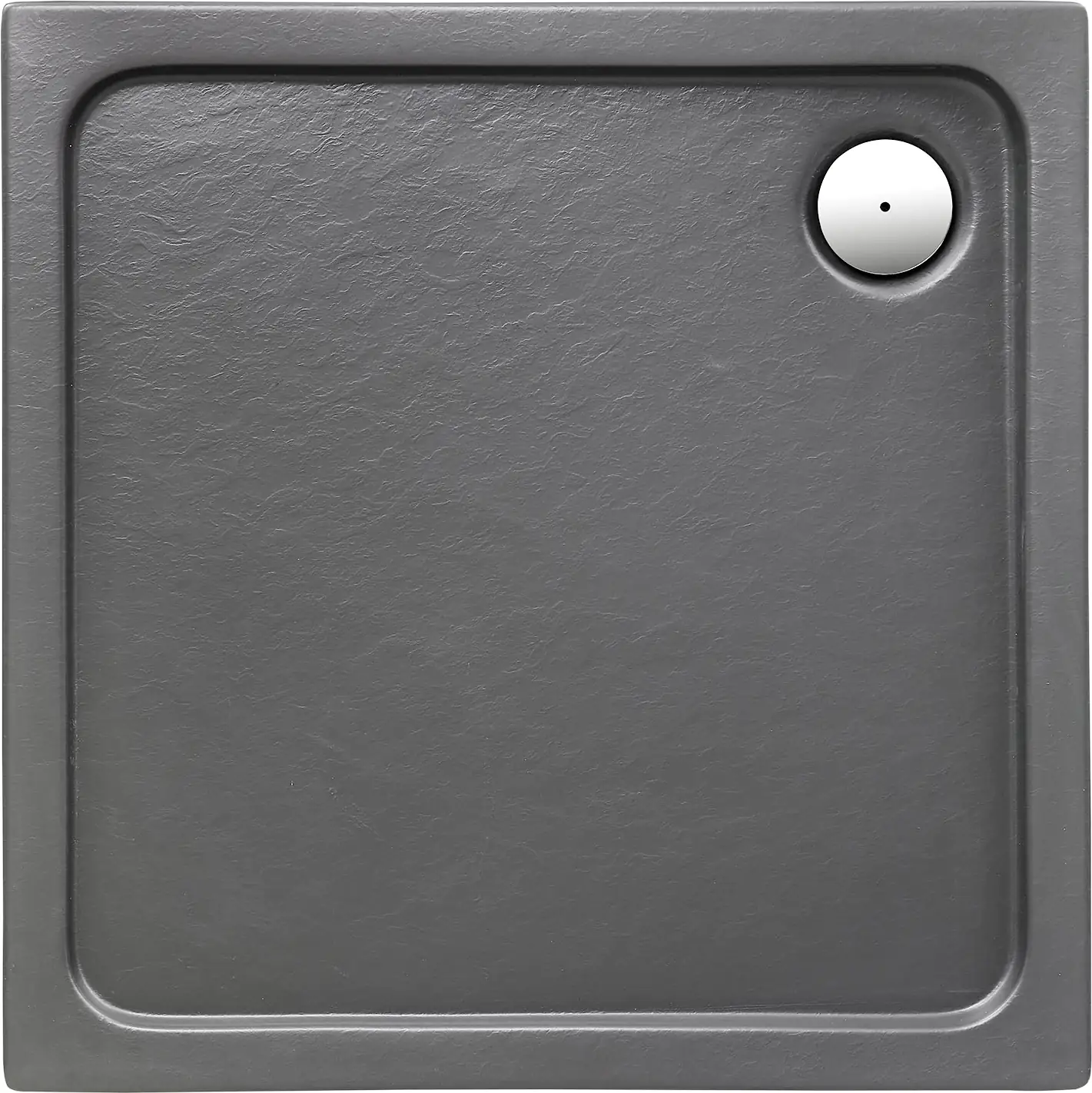 Ottofond Duschwanne Aruba 100 x 90 x 3 cm, anthrazit