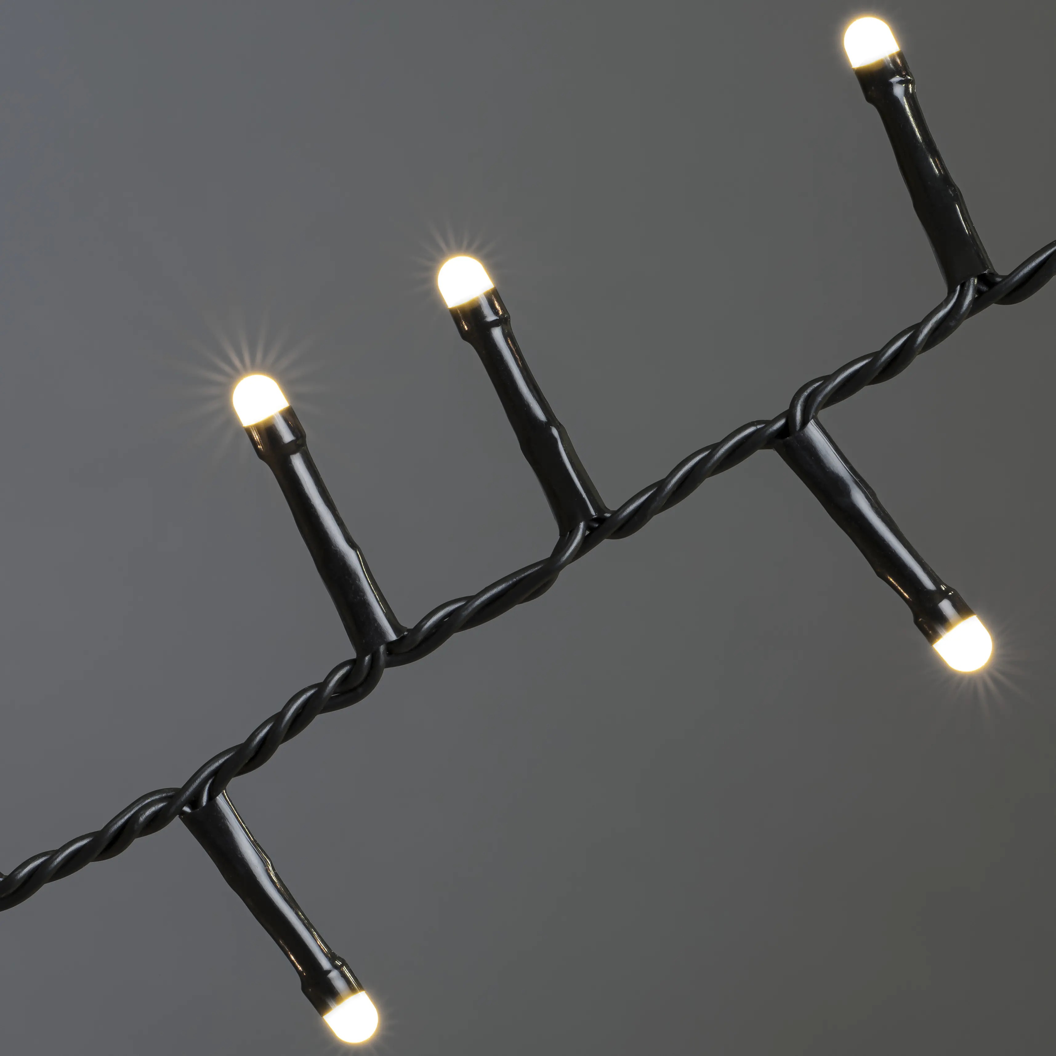 Konstsmide Micro LED Compactlights gefrostet Außen 600 warmweiße Dioden 18,4 m