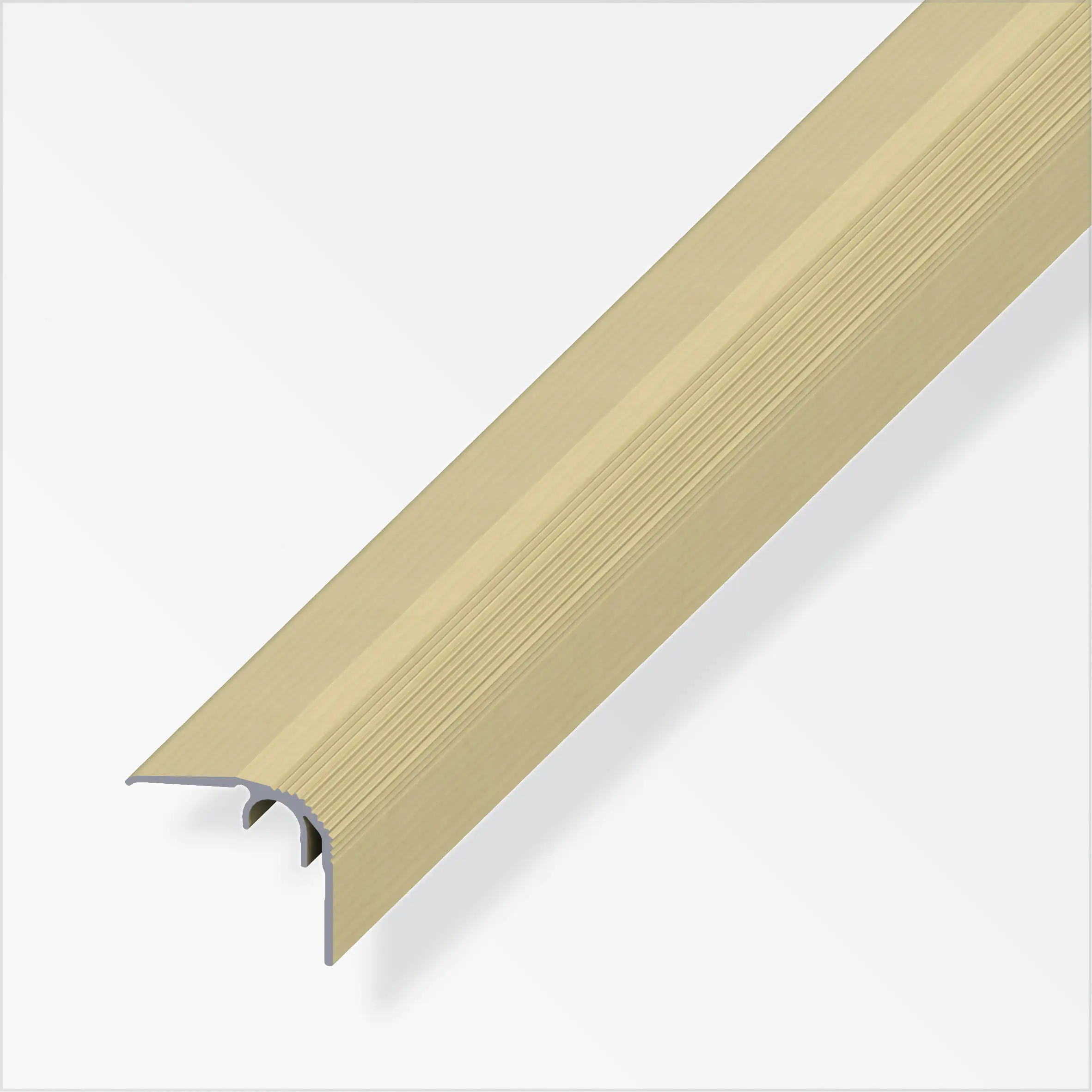 alfer Abschlussprofil 1 m, 32 x 27 mm Alu beschichtet sublimiert ahorn