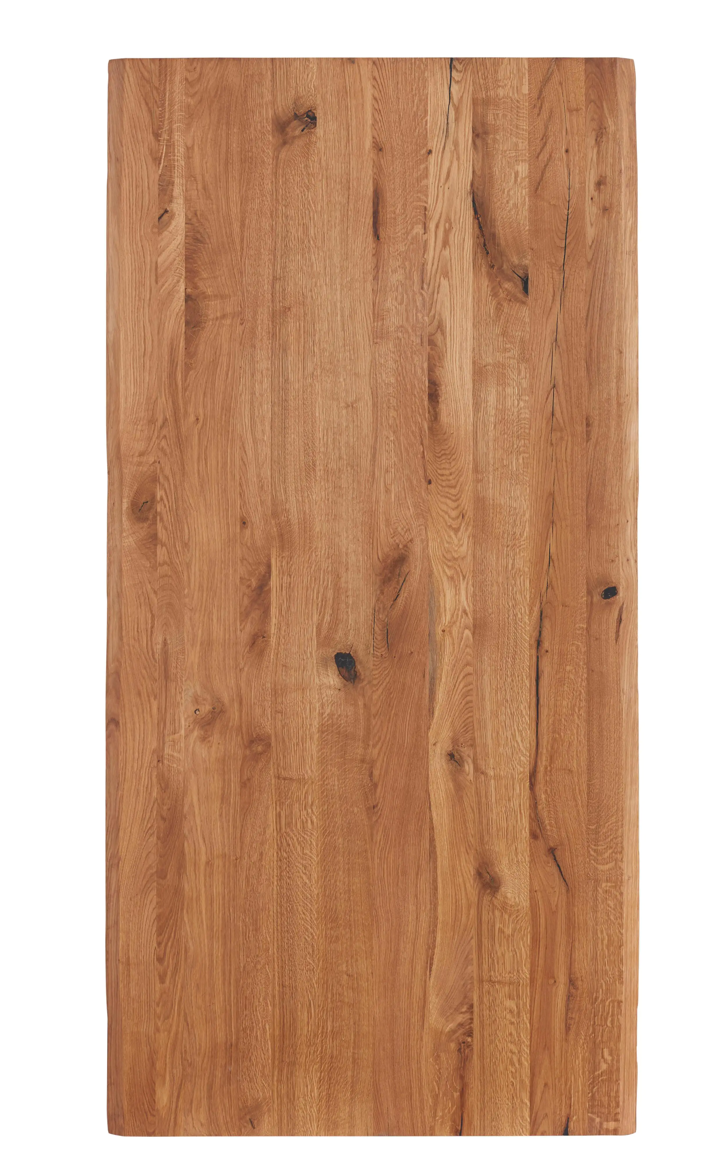 Tischplatte Eiche massiv mit natürlicher Kante 240 x 100 x 3,8 cm Tischplatte Eiche massiv mit natürlicher Kante 240 x 100 x 3,8 cm
