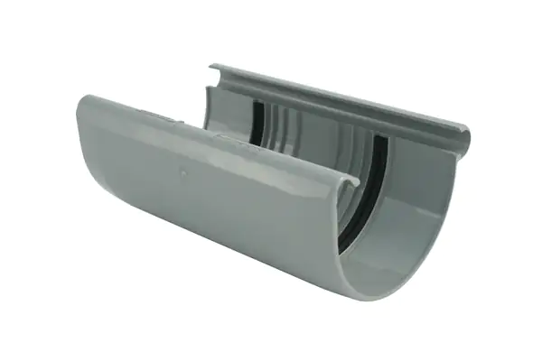 Marley Rinnenverbindungsschale NW 125 mm, halbrund, grau