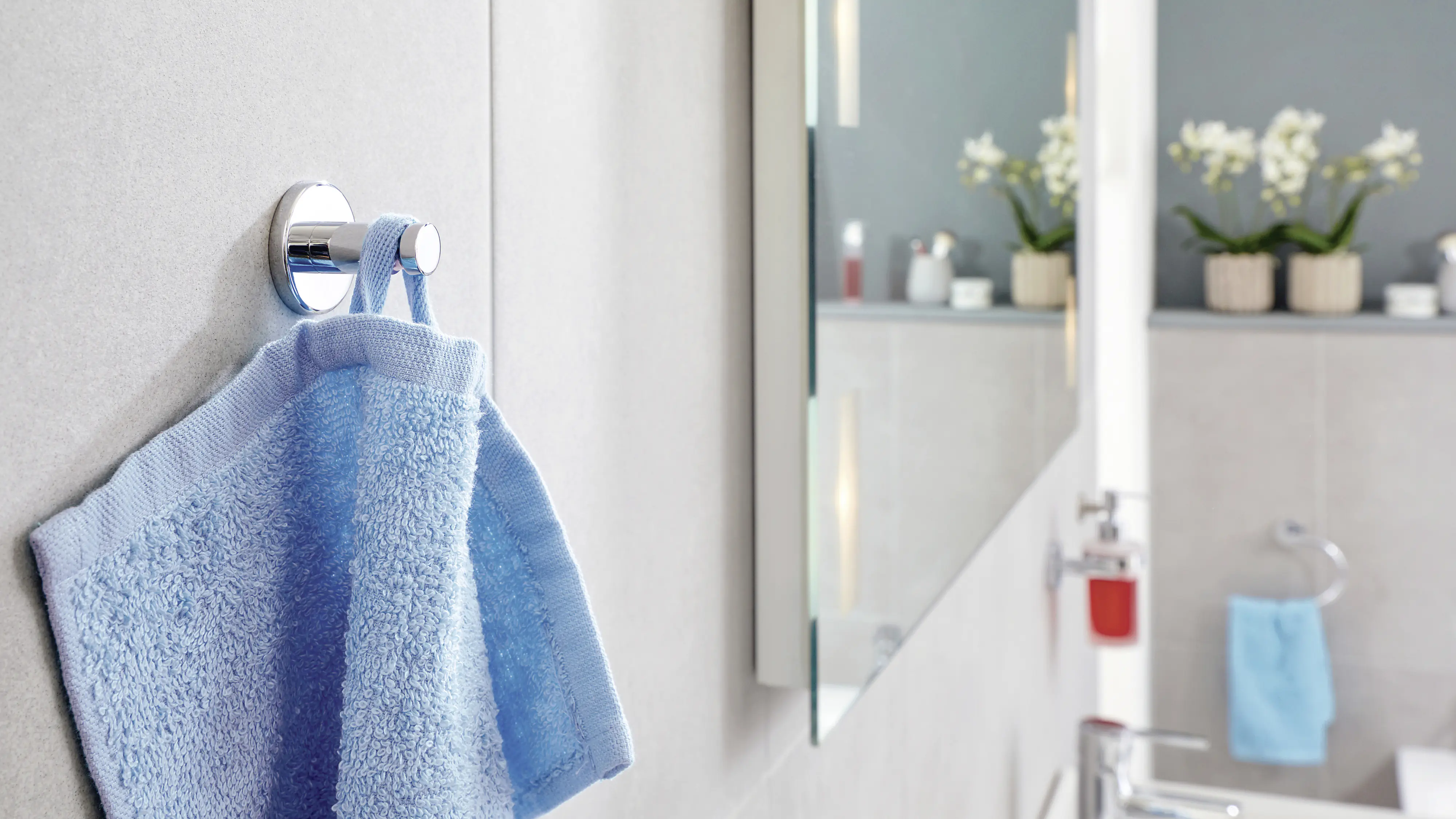 tesa Handtuchhaken Exxcellent Metall, chrom, rostfrei