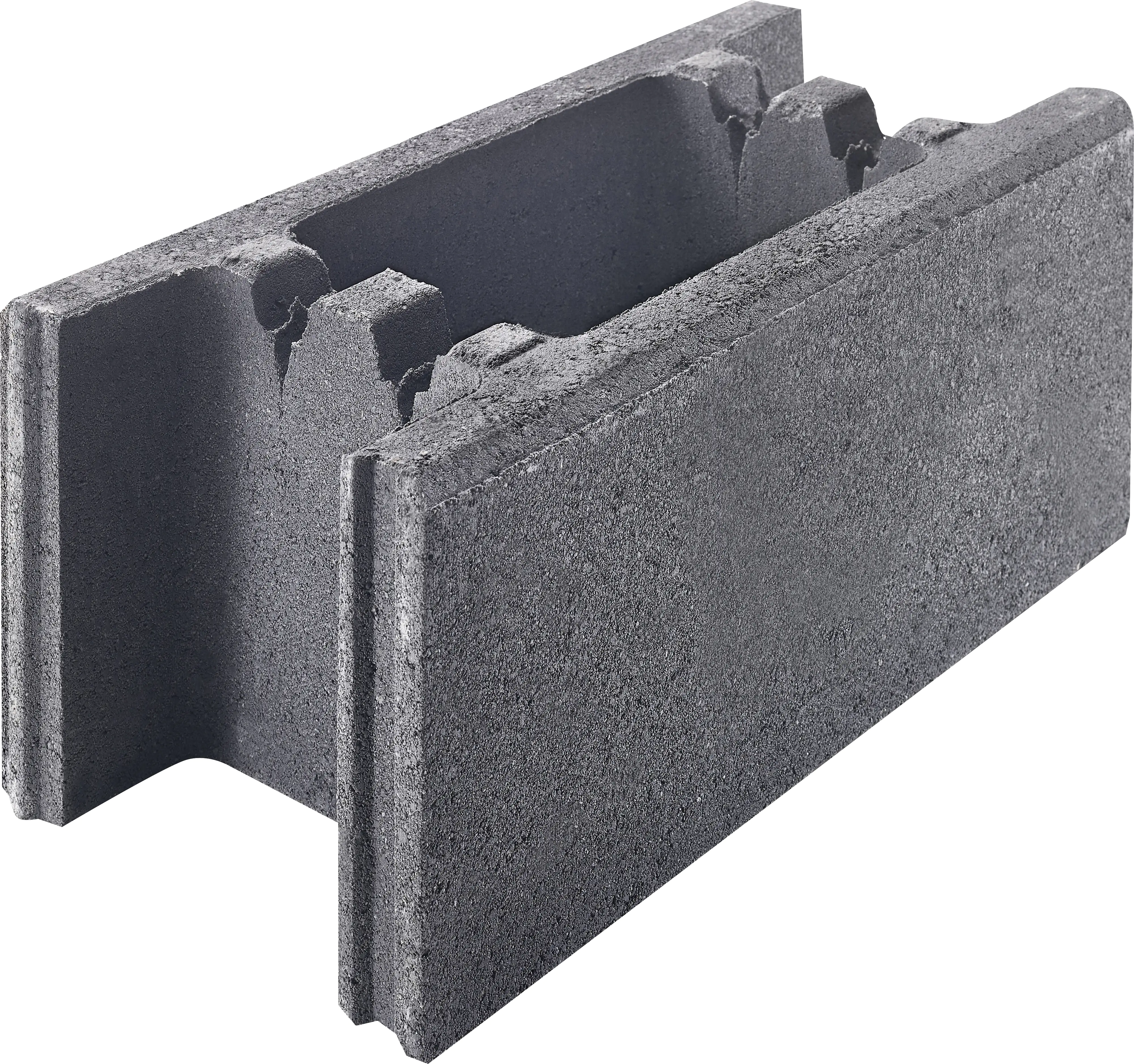 Schalungsstein 50 x 24 x 20 cm anthrazit