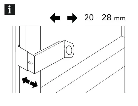 Gardinia Adapter für Spannvitrage 2 Stück, titan