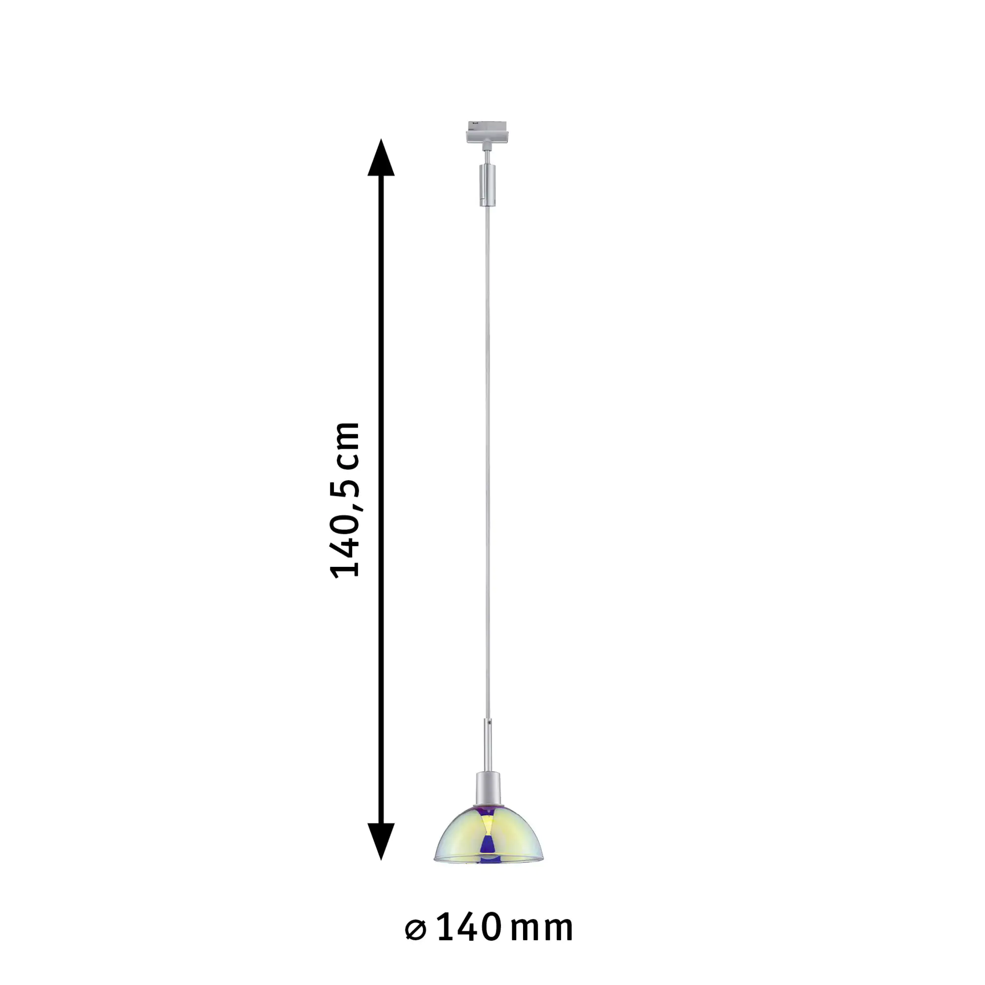 Paulmann URail Pendel Sarrasani Chrom matt