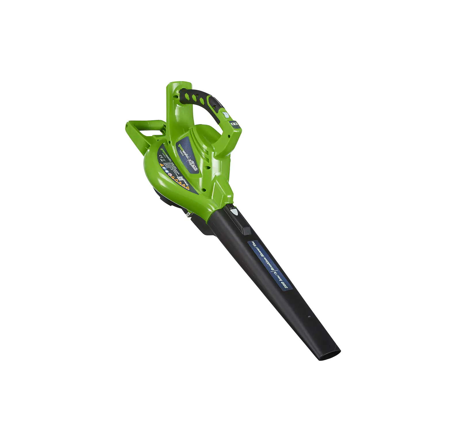 Greenworks Akku-Laubsauger/-bläser 40 V ohne Akku und Ladegerät, 290 km/h