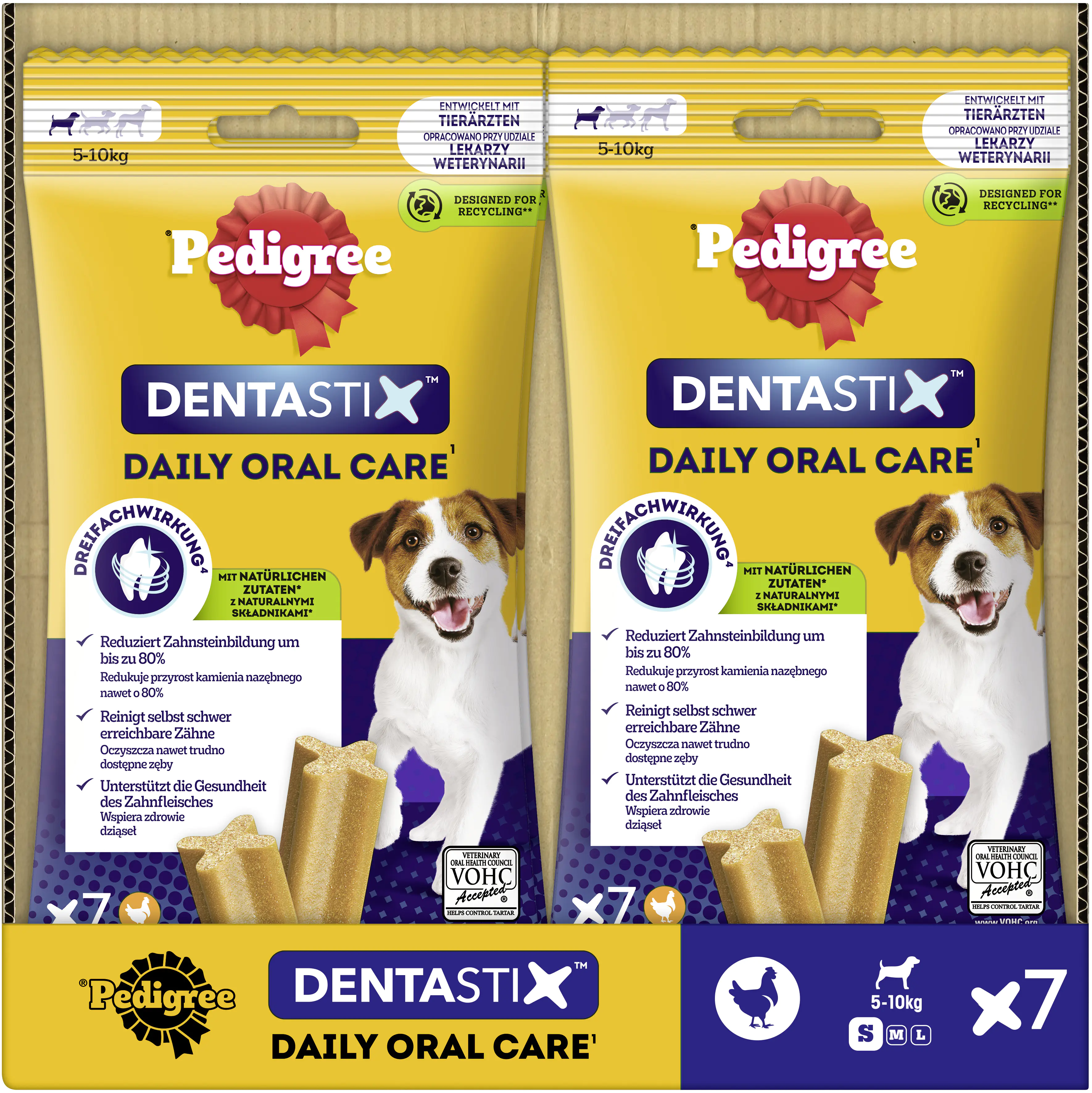 Pedigree Dentastix Small für junge und kleine Hunde 7 Stück