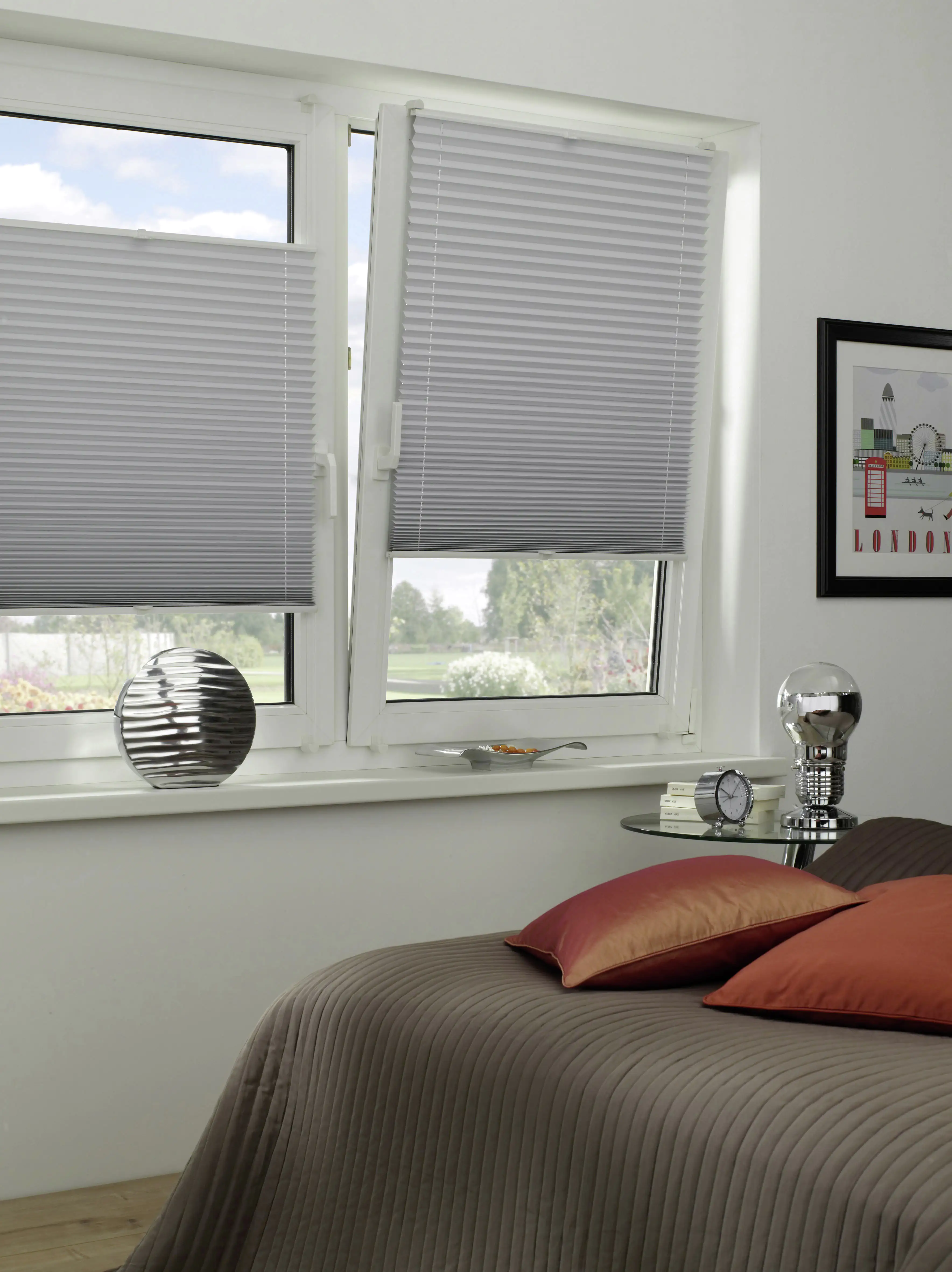 Gardinia EasyFix Plissee Thermo weiß, 60 x 130 cm