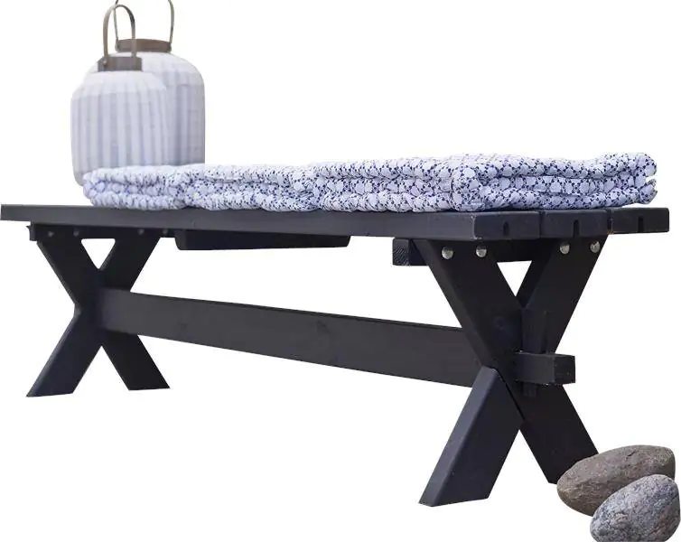 Plus Bank Nostalgie schwarz