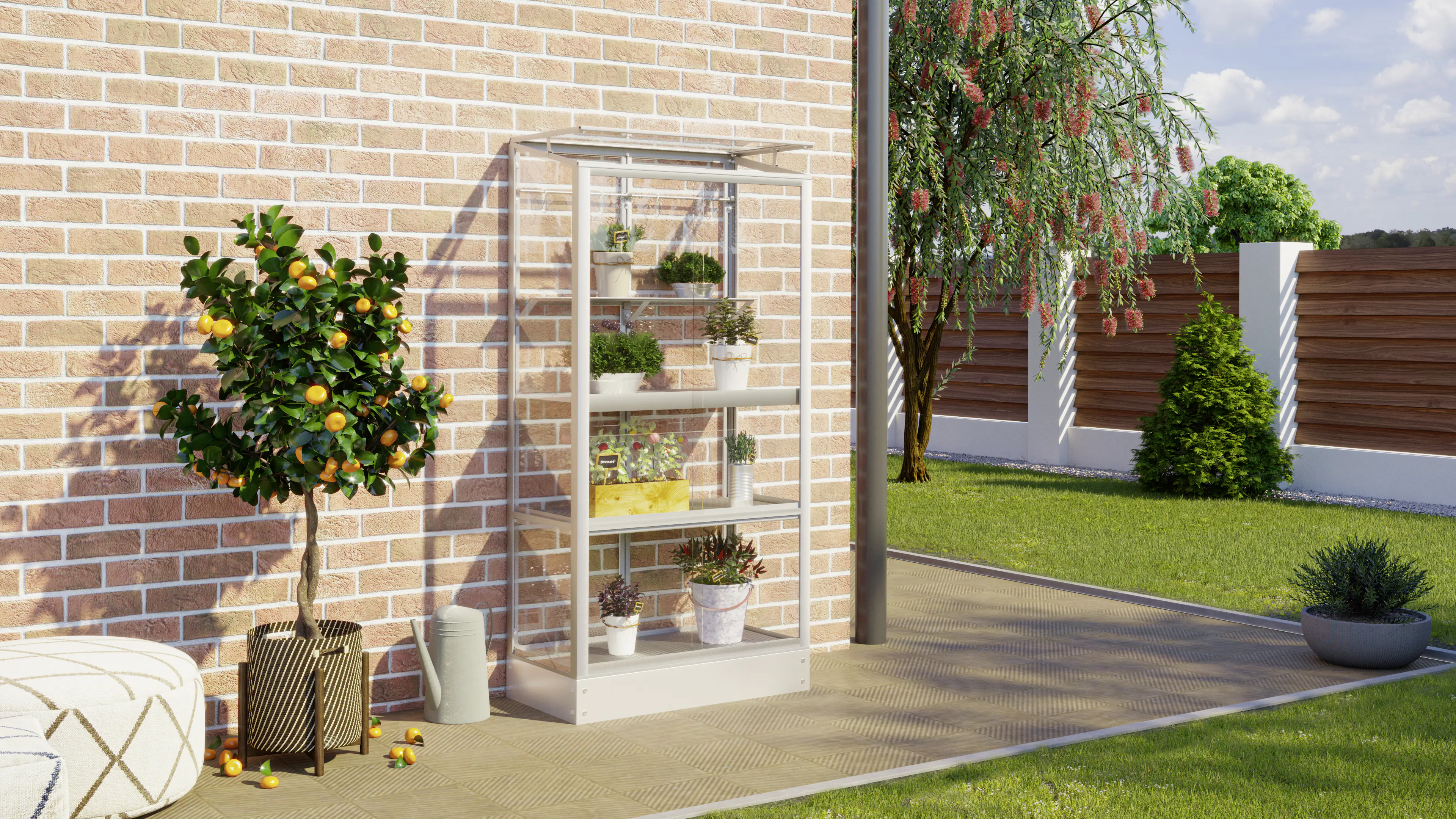 Vitavia Zusatzregal für Balkongewächshaus 79 x 40 cm silber Vitavia Zusatzregal für Balkongewächshaus 79 x 40 cm silber