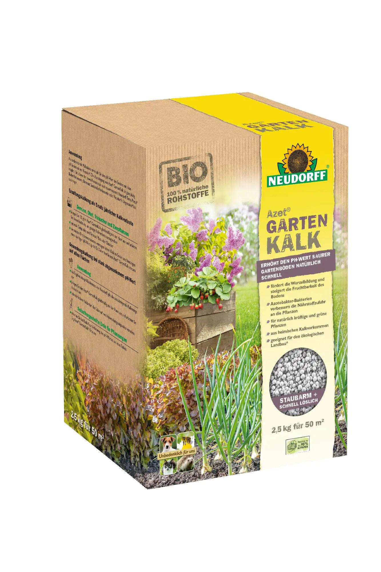 Neudorff Azet Gartenkalk 2,5 kg