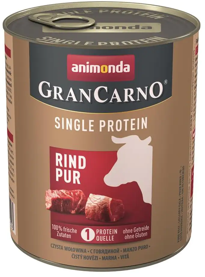 Animonda GranCarno Hundenassfutter Adult Single Protein Rind pur 800 g