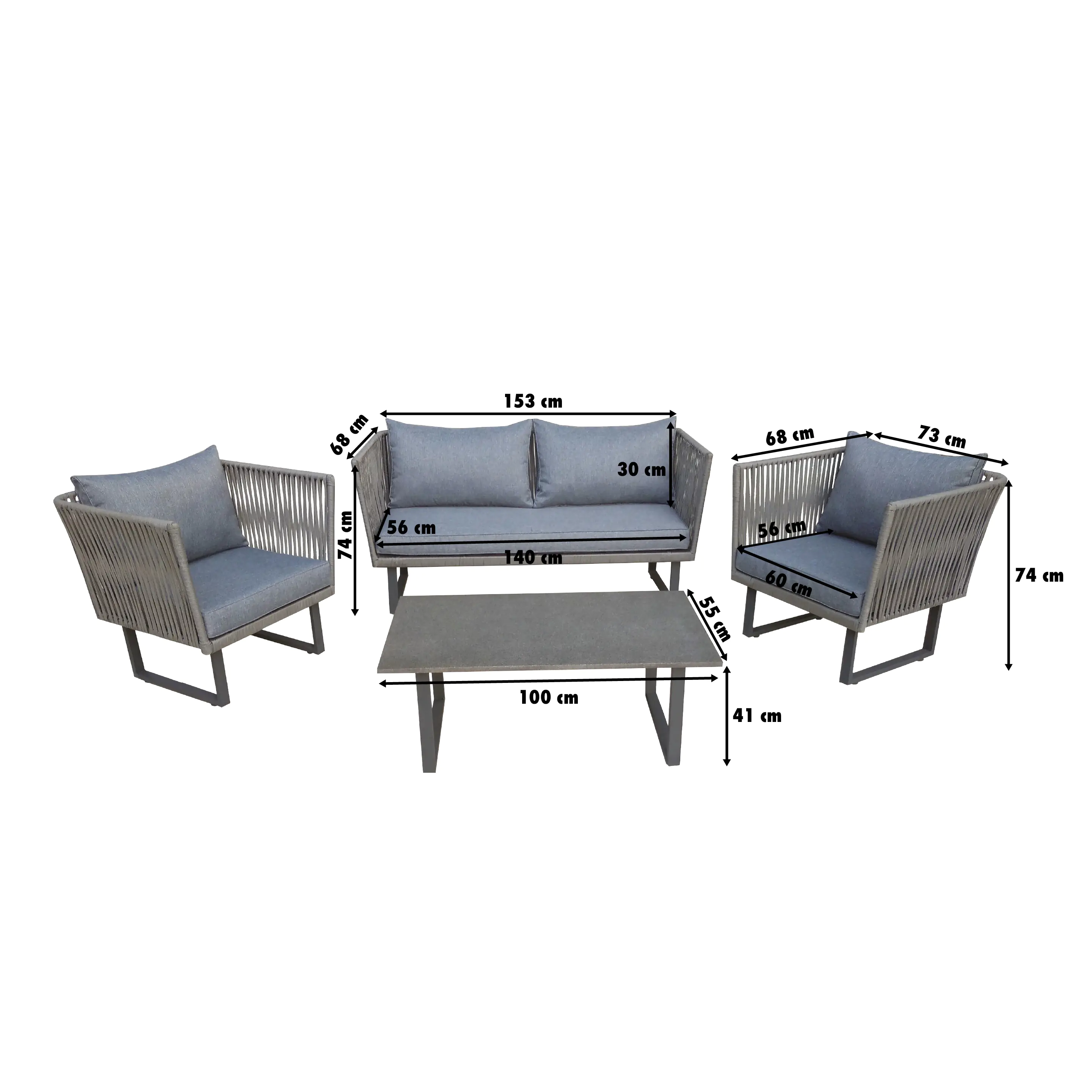 TrendLine Sofa Set Mala inkl. Auflagen TrendLine Sofa Set Mala inkl. Auflagen