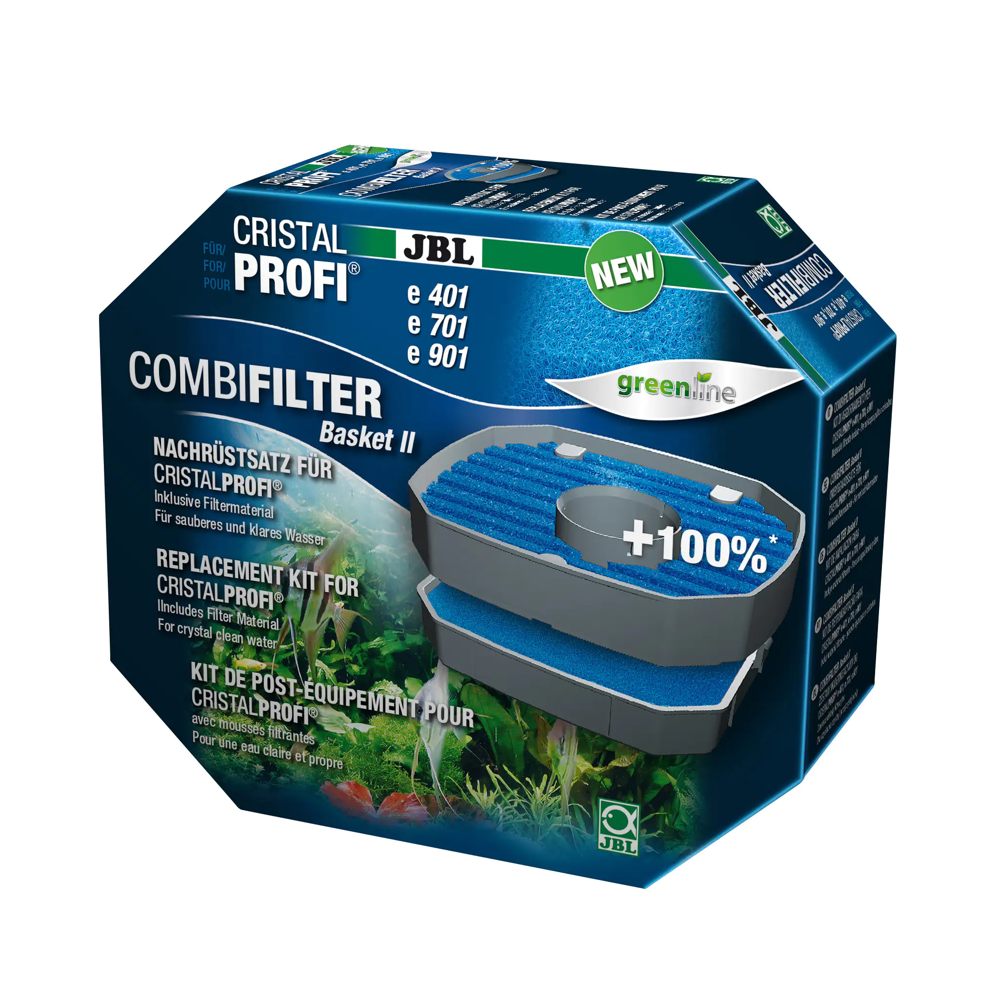 JBL Combi Filter Basket II CristalProfi e4/7/901,2 grau / blau