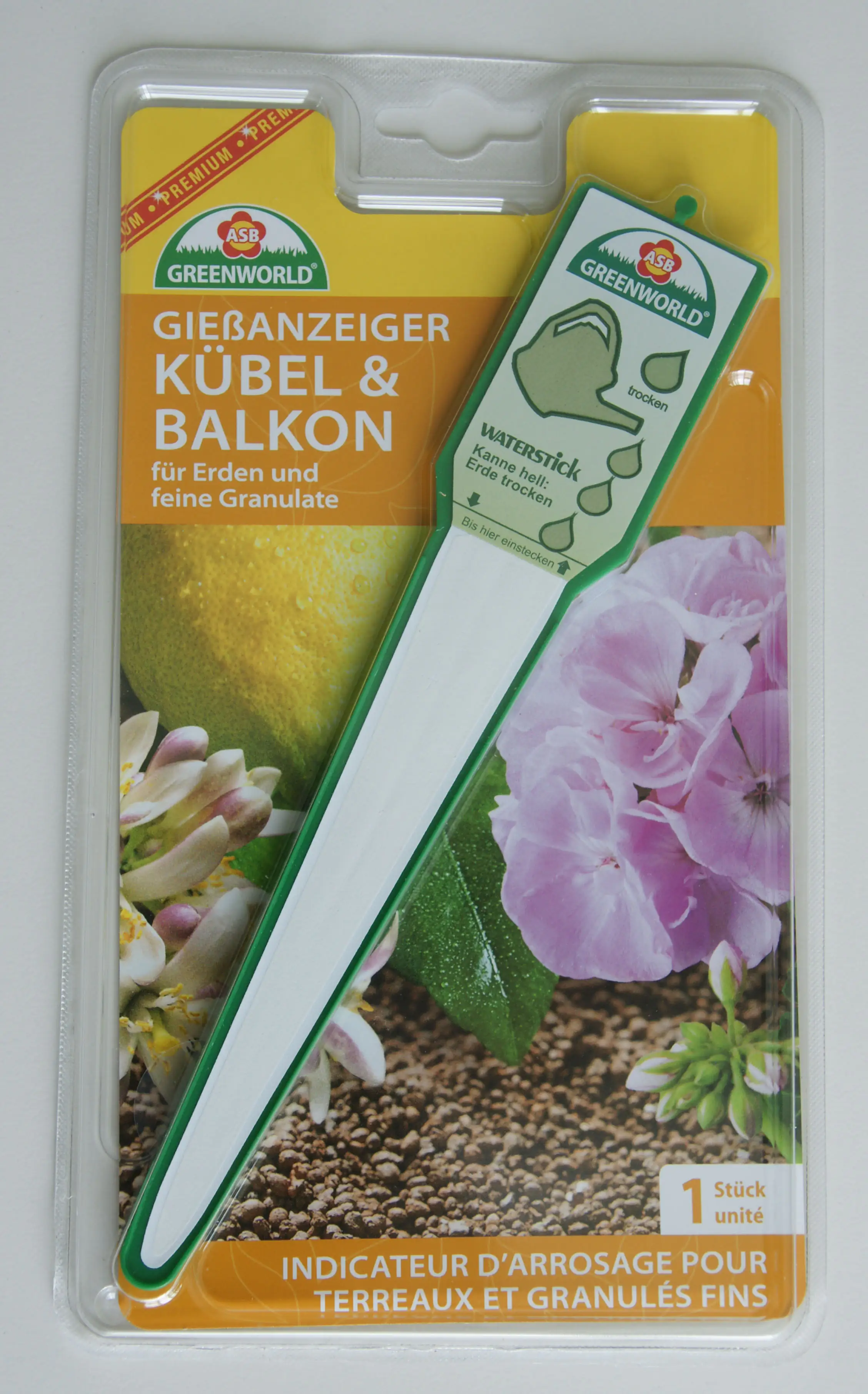 ASB Greenworld Gießanzeiger für Granulat und Erde