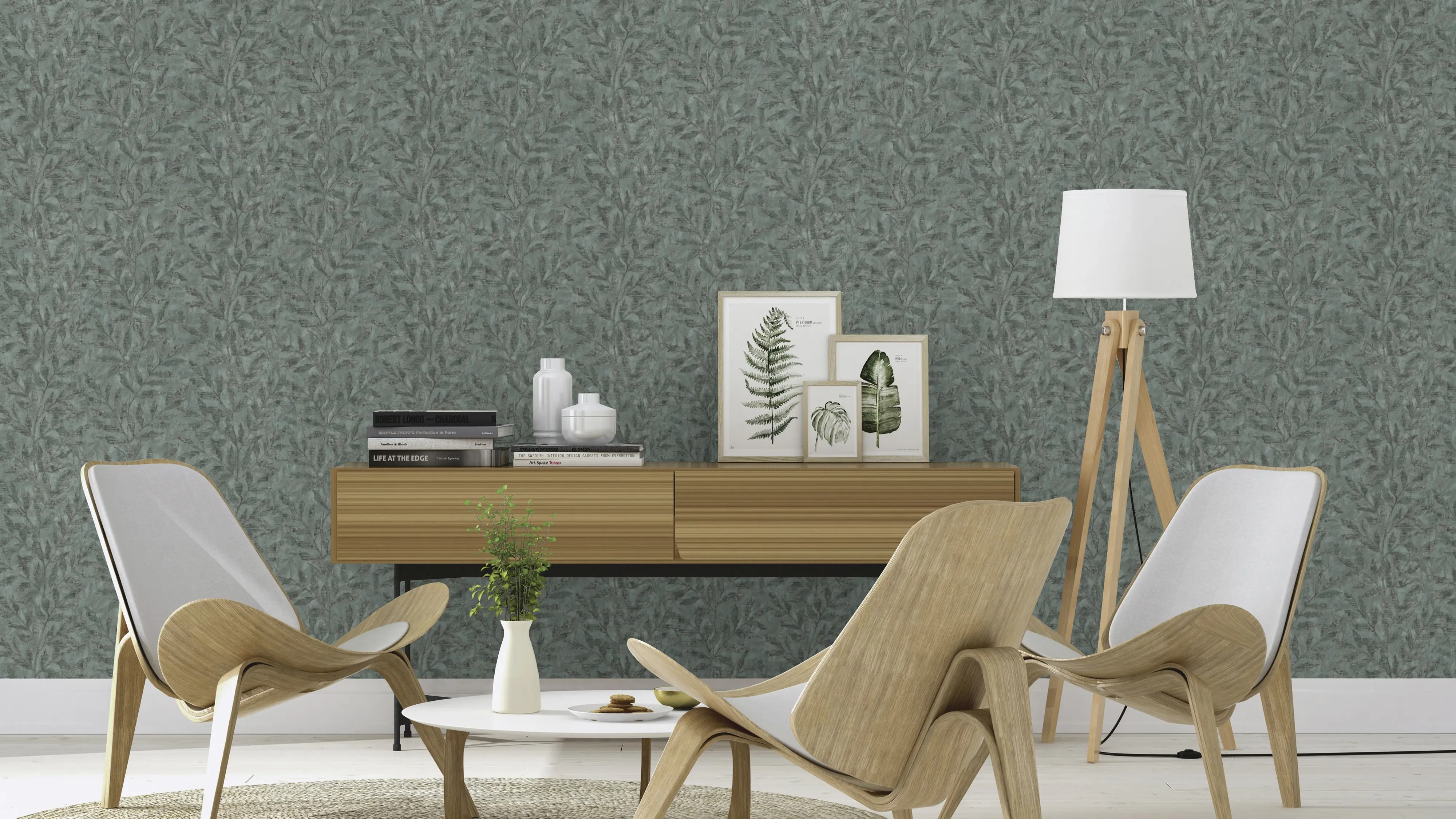 Rasch Vliestapete 315042 Grün-Dunkelgrün Muster & Motive 10,05 m x 0,53 m