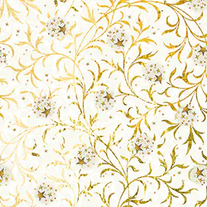 4014995803894 Braun & Company Servietten Golden Ornament weiß 33 x 33 cm - 20er Pack