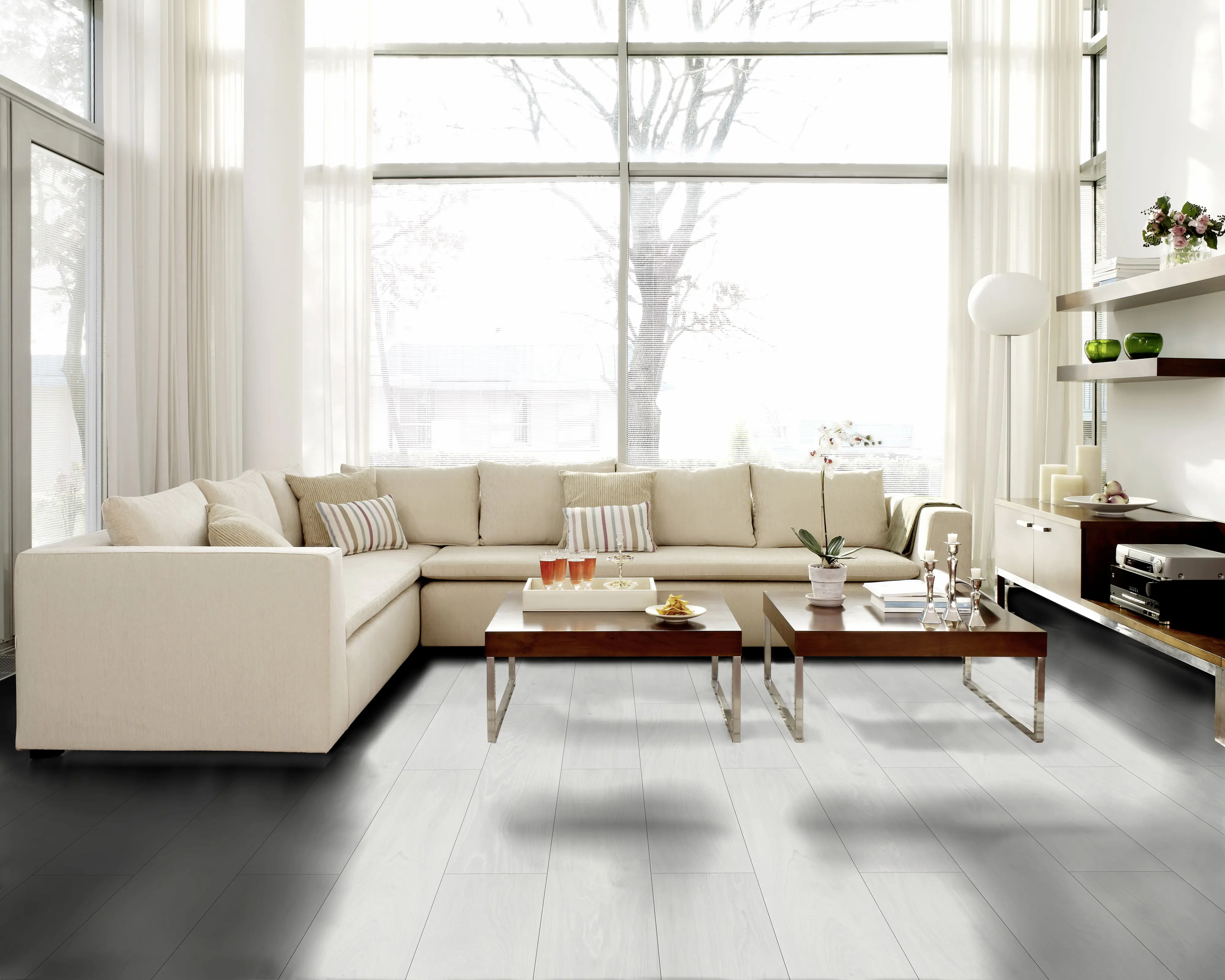 Classen Laminat Megaloc Aquaprotect 128,5 x 19,2 cm 8 mm Oak white creme