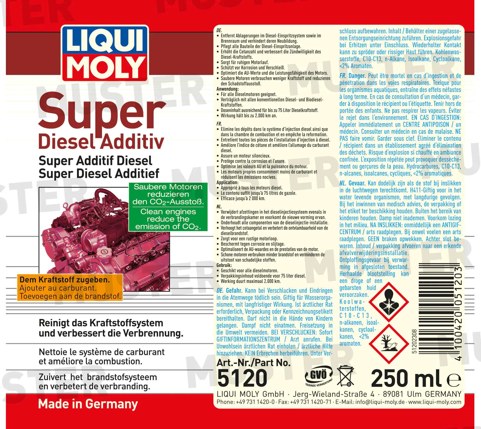 Liqui Moly Super Diesel Additiv 250 ml