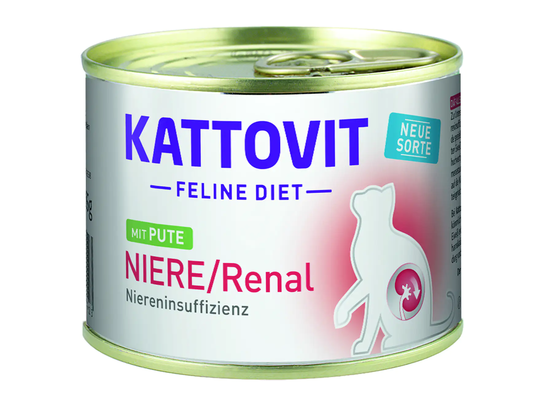 Kattovit Feline Diet Niere/Renal Pute 185 g für ausgewachsene Katzen