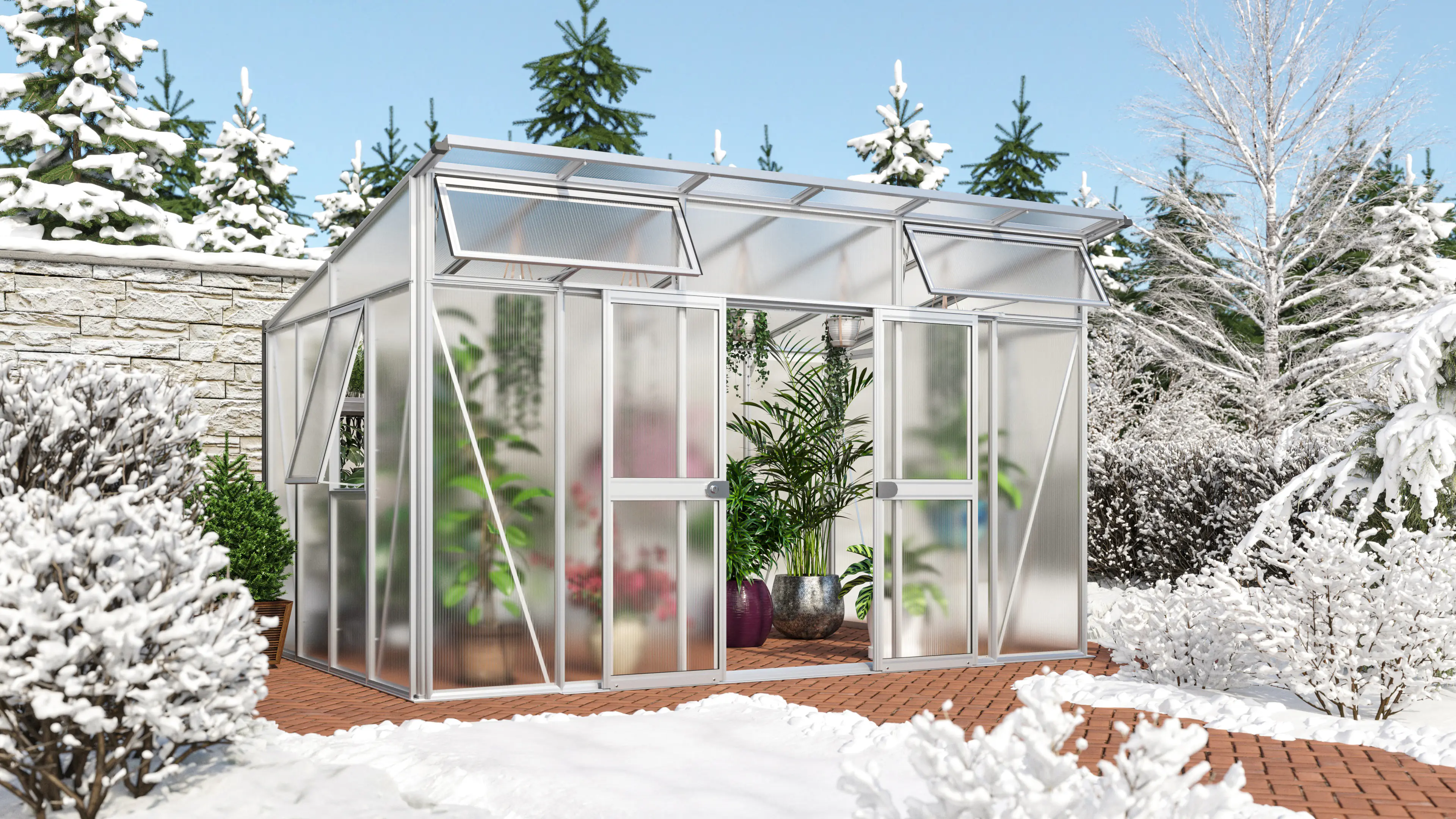 Vitavia Gewächshaus Aura 11500 275 x 396 cm 10 mm Hohlkammerplatten