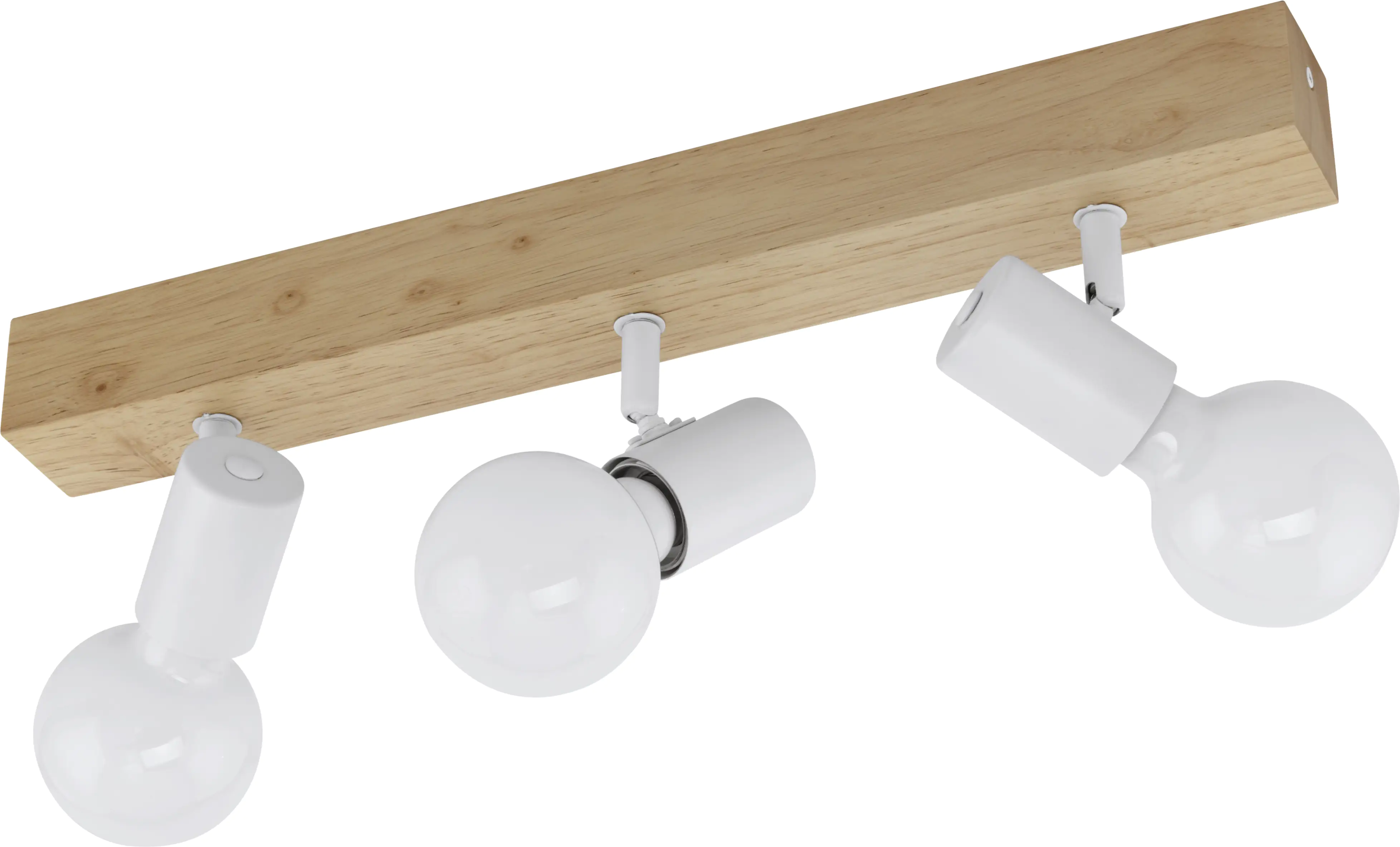 Eglo 3er Spot Townshend 3 braun-weiß 48 x 5 cm E27, max. 60 W Eglo 3er Spot Townshend 3 braun-weiß 48 x 5 cm E27, max. 60 W