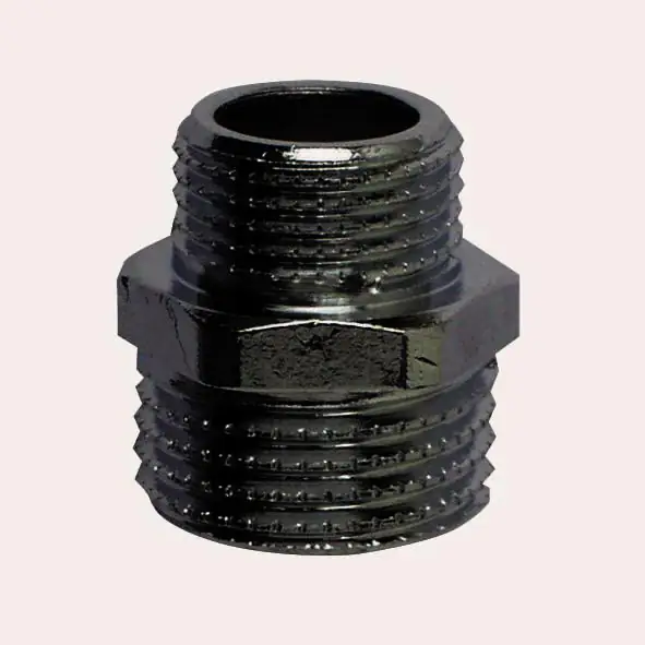 Cornat Reduziernippel messing verchromt 1/2" x 3/8" Außengewinde