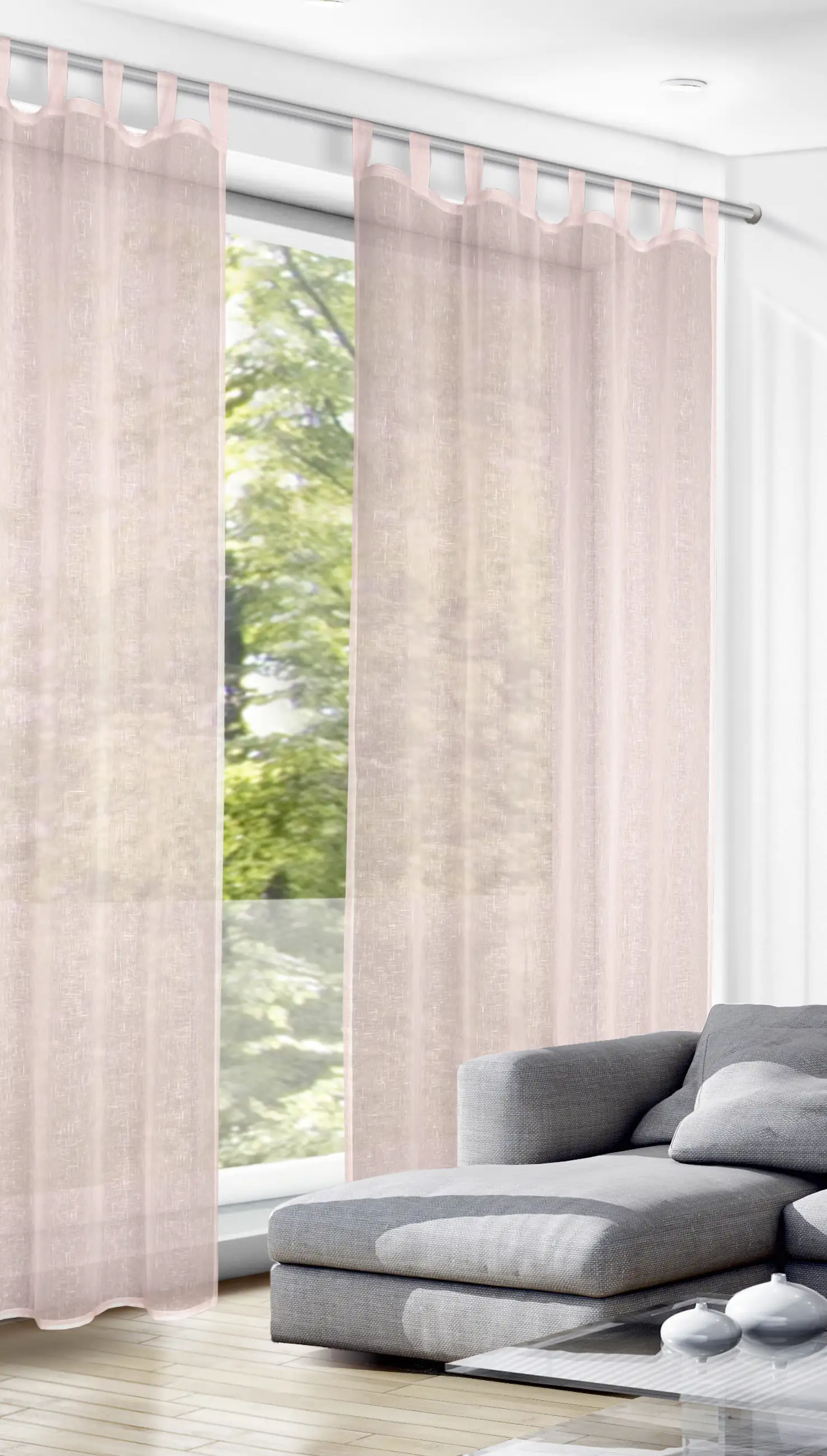 Neusser Collection Schlaufenschal Hilda rosé, 135 x 245 cm