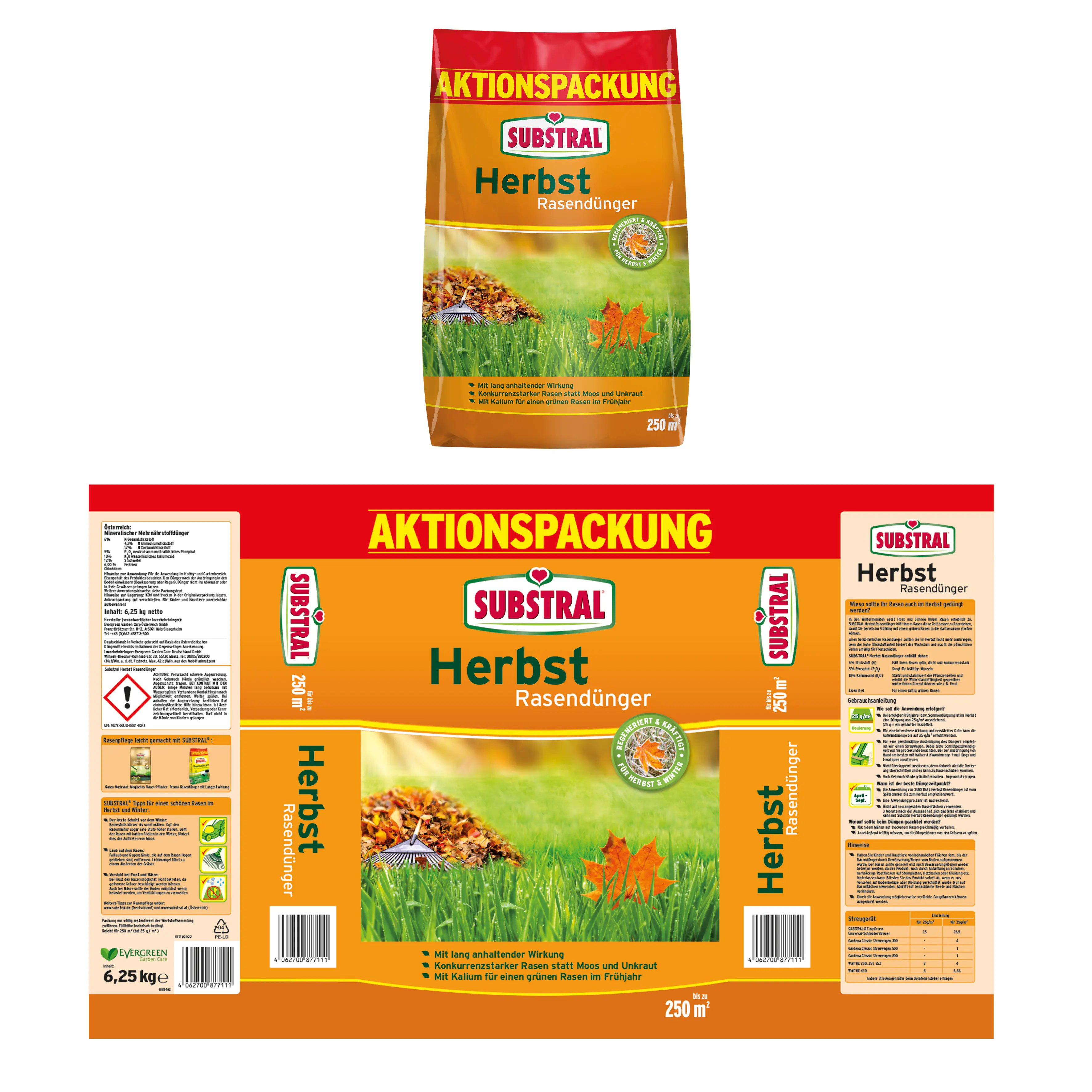 Substral Herbst Rasendünger 6,25 kg