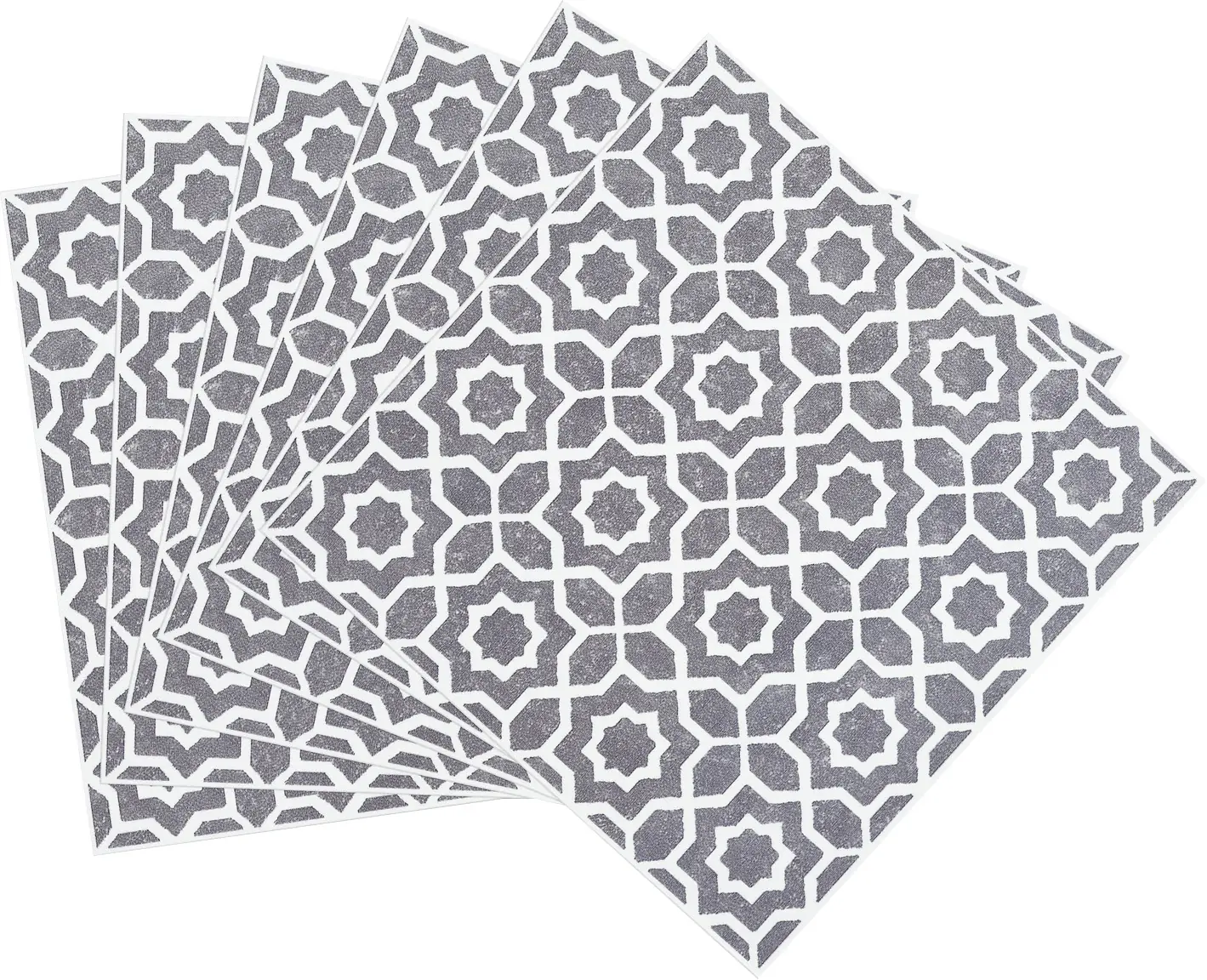 D-c-fix Wandfliesen selbstklebend Lina grey 6er Set 15 x 15 cm