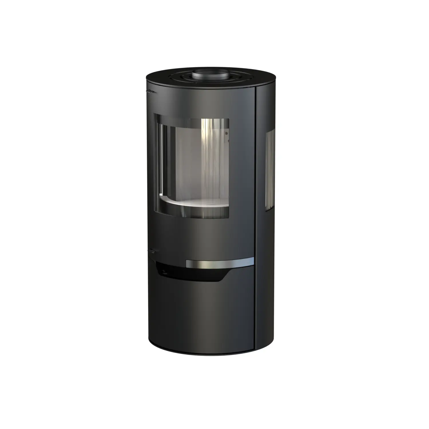 Thermia Kaminofen Hiron Trio Stahl schwarz 6 kW