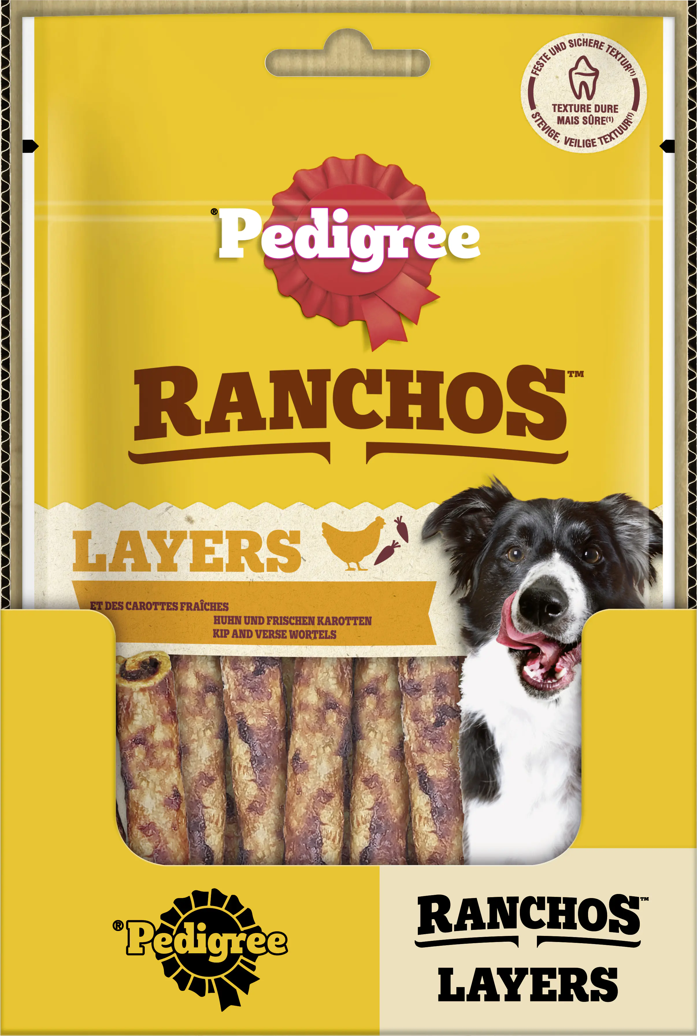 Pedigree Ranchos Hundeleckerli Layers mit Huhn 60 g
