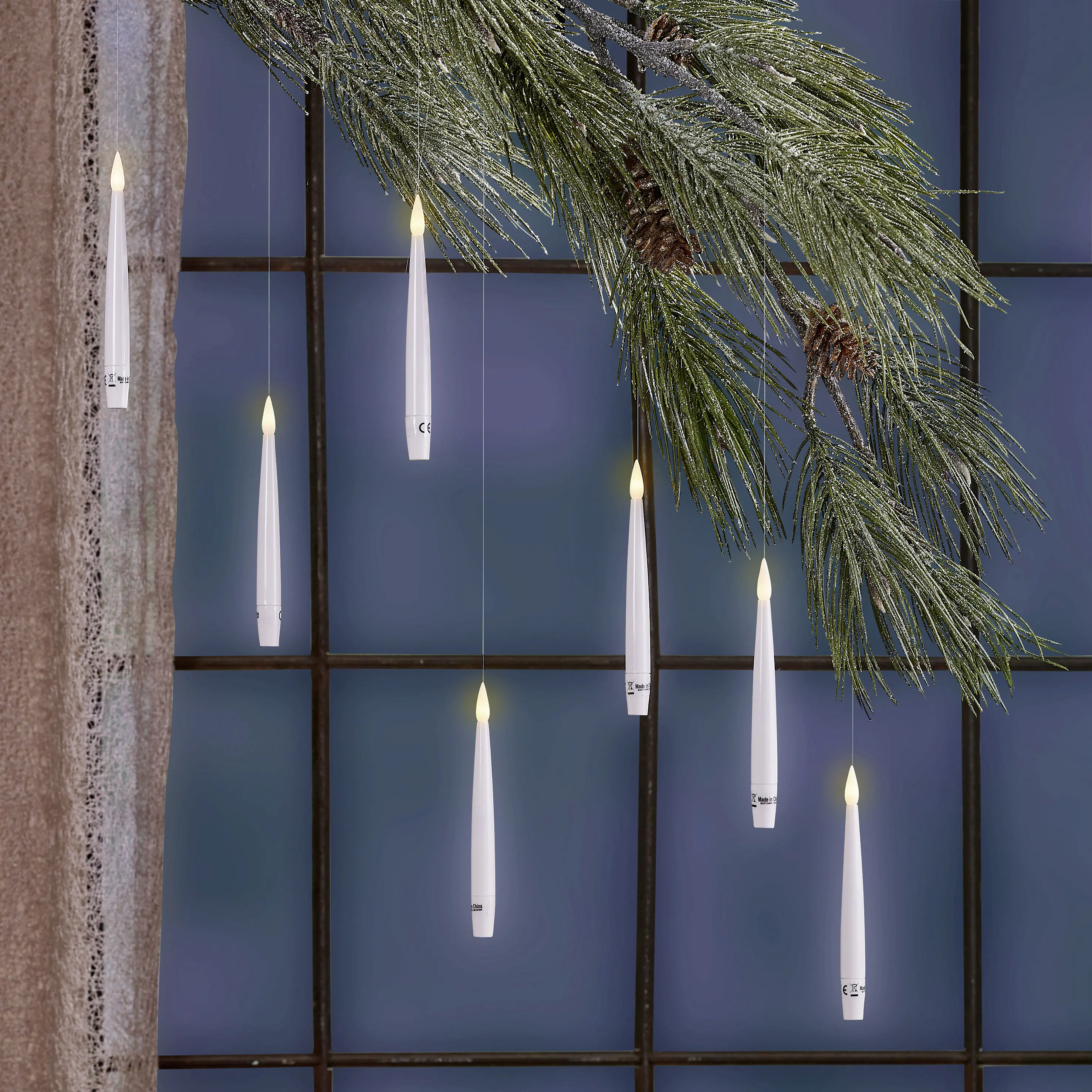 Luca Lightning LED Tafelkerzen mit Timer 15 cm 10-tlg.