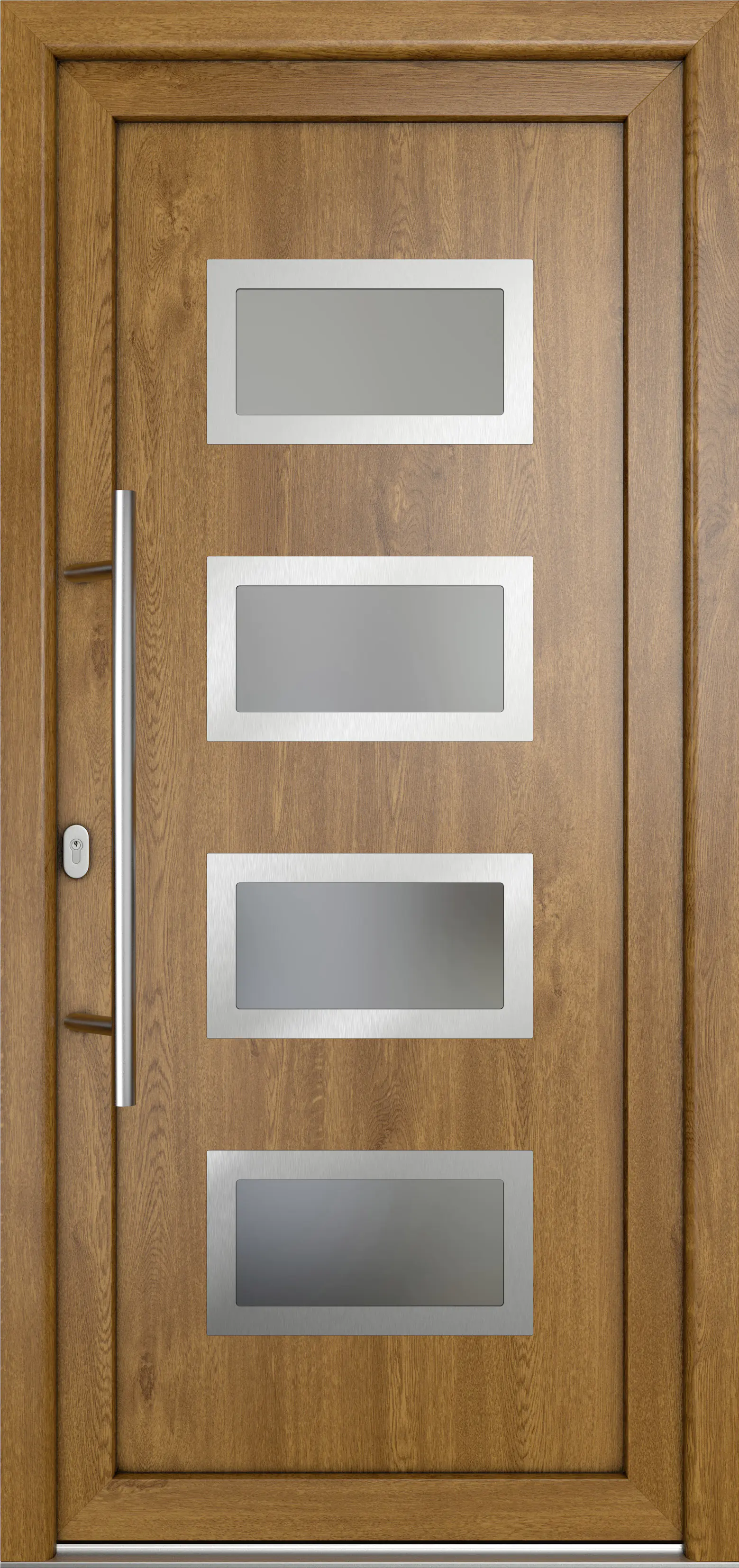 Meeth Haustür Signum Pro PVC Modell 92 98 x 208 cm DIN Links weiß/golden oak Meeth Haustür Signum Pro PVC Modell 92 98 x 208 cm DIN Links weiß/golden oak
