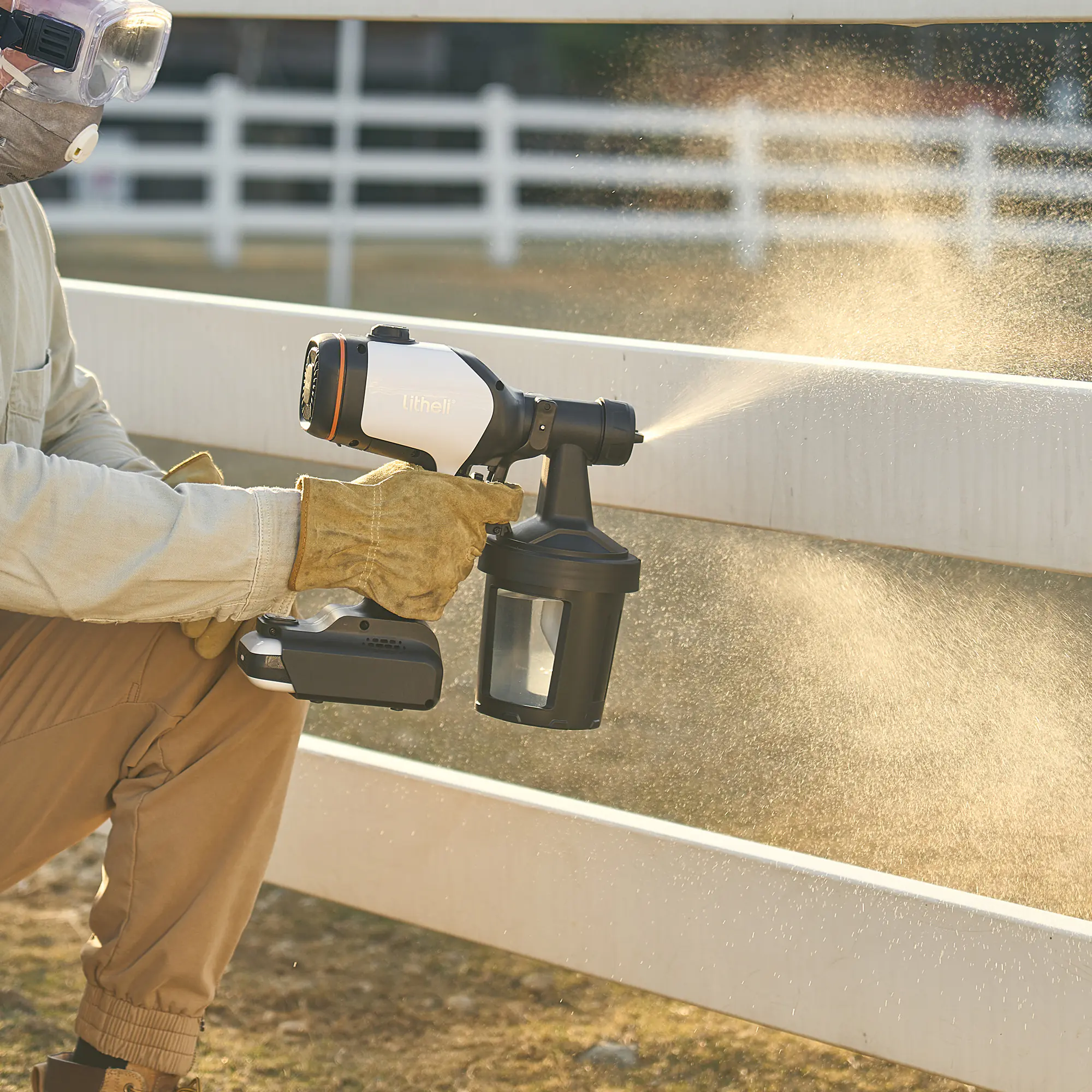 Litheli Akku-Farbsprüher 20 V inkl. Akku 4 Ah