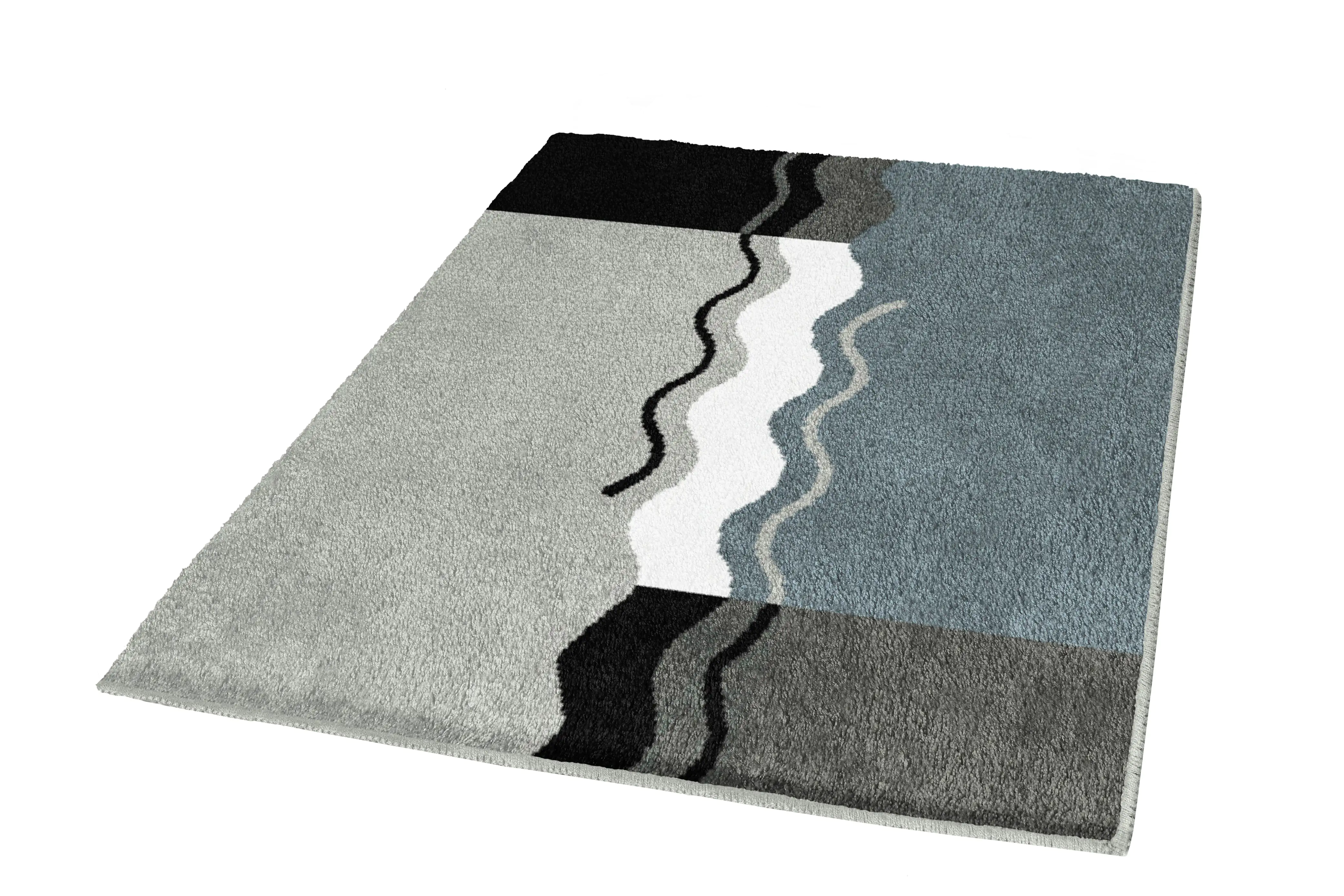 4004478163768_1 Kleine Wolke Badteppich Vanessa platin, 70 x 120 cm