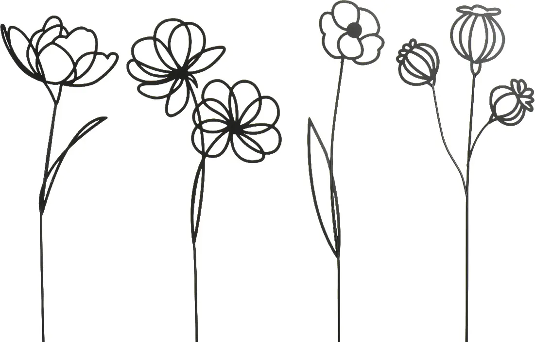 Kaemingk Gartenstecker aus Eisen schwarz 70 cm