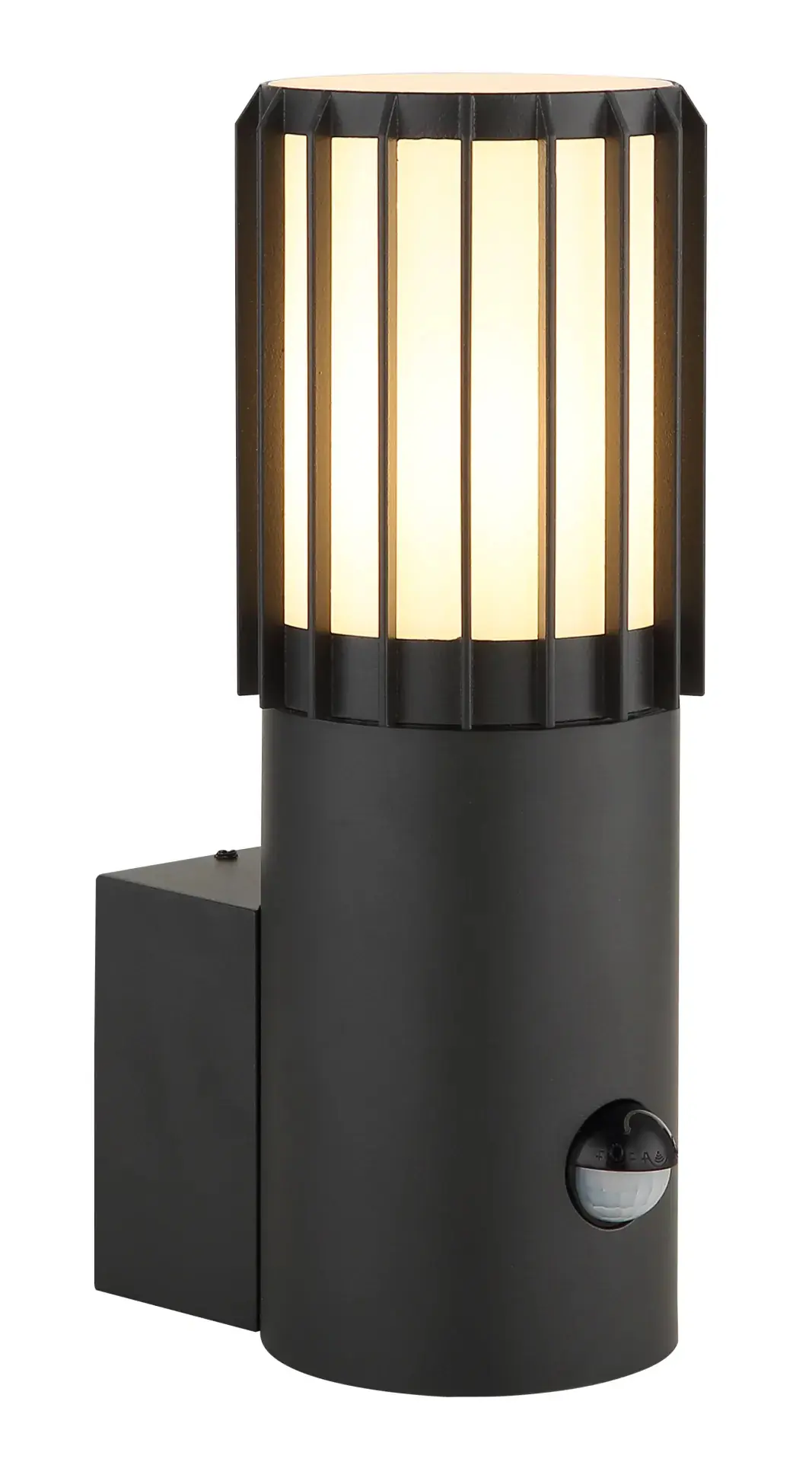Globo Außen-Wandlampe Mervin 9 x 24 cm E27 Bewegungsmelder