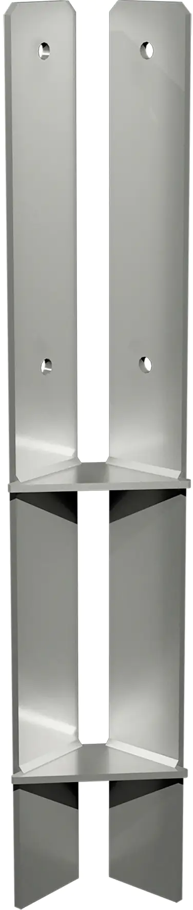 Plus Eck Pfostenfuss zum Einbetonieren - 9x9x60 cm  Länge 60 cm Plus Eck Pfostenfuss zum Einbetonieren - 9x9x60 cm  Länge 60 cm